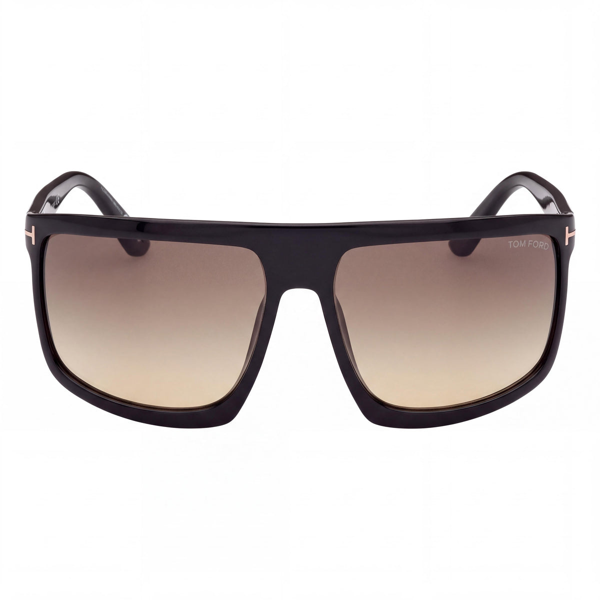 Tom Ford Clint FT1066 Unisex Sunglasses Shiny Black Aluminium Gradient Smoke UV Protection Non-Polarized 68mm, Photo 2