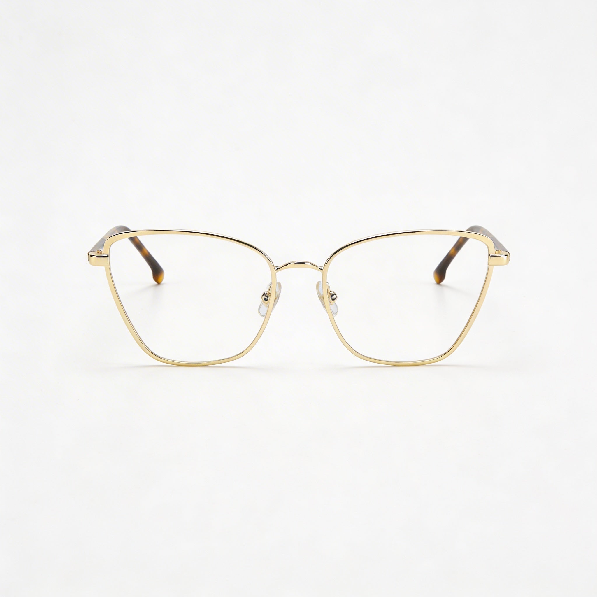 Montura óptica Carrera 3039 para mujer, de metal dorado claro, para lentes graduadas, lente de 54 mm, puente de 140 mm, patilla de 17 mm., Photo 2