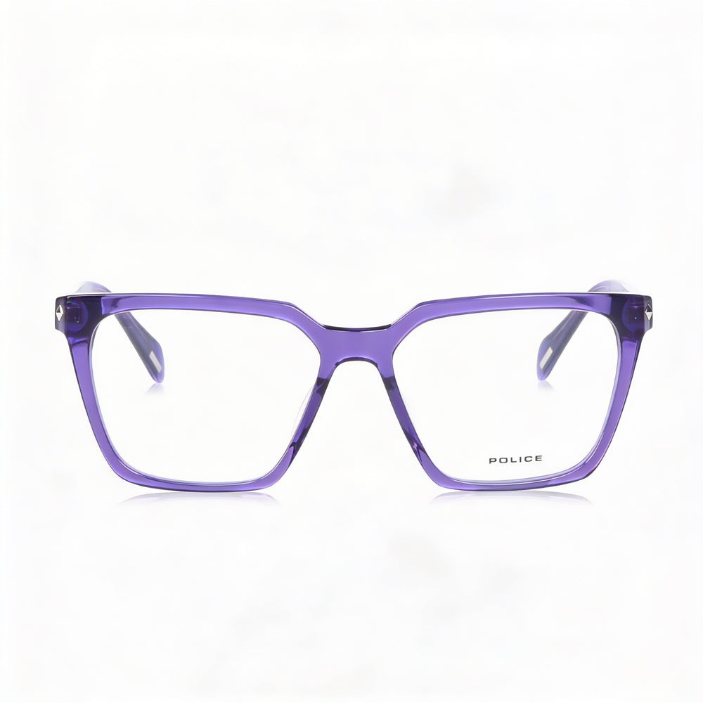 Police Modern Unisex Acetate Frame Sunglasses with Polycarbonate Lenses and UV Protection, 53mm Lens Width