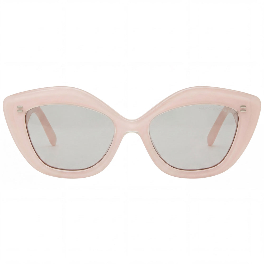 Marc Jacobs Classic MARC 800/S Women's Rectangular Acetate Sunglasses in Crystal Pink with Grey Lenses 50-18-145
