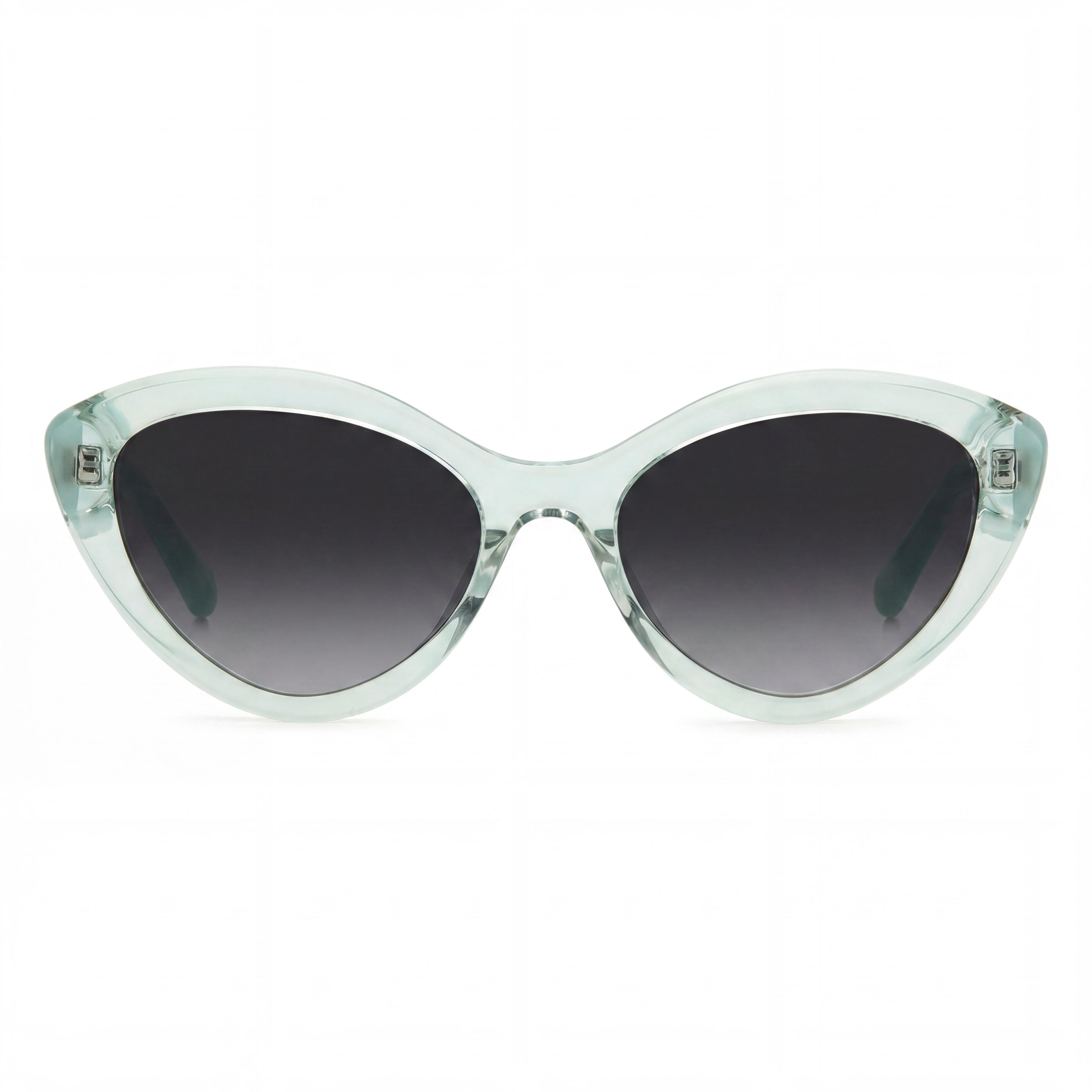 Gafas de sol de acetato teal para mujer Kate Spade New York de temporada con protección UV, gris oscuro sombreado de 55 mm, Photo 2
