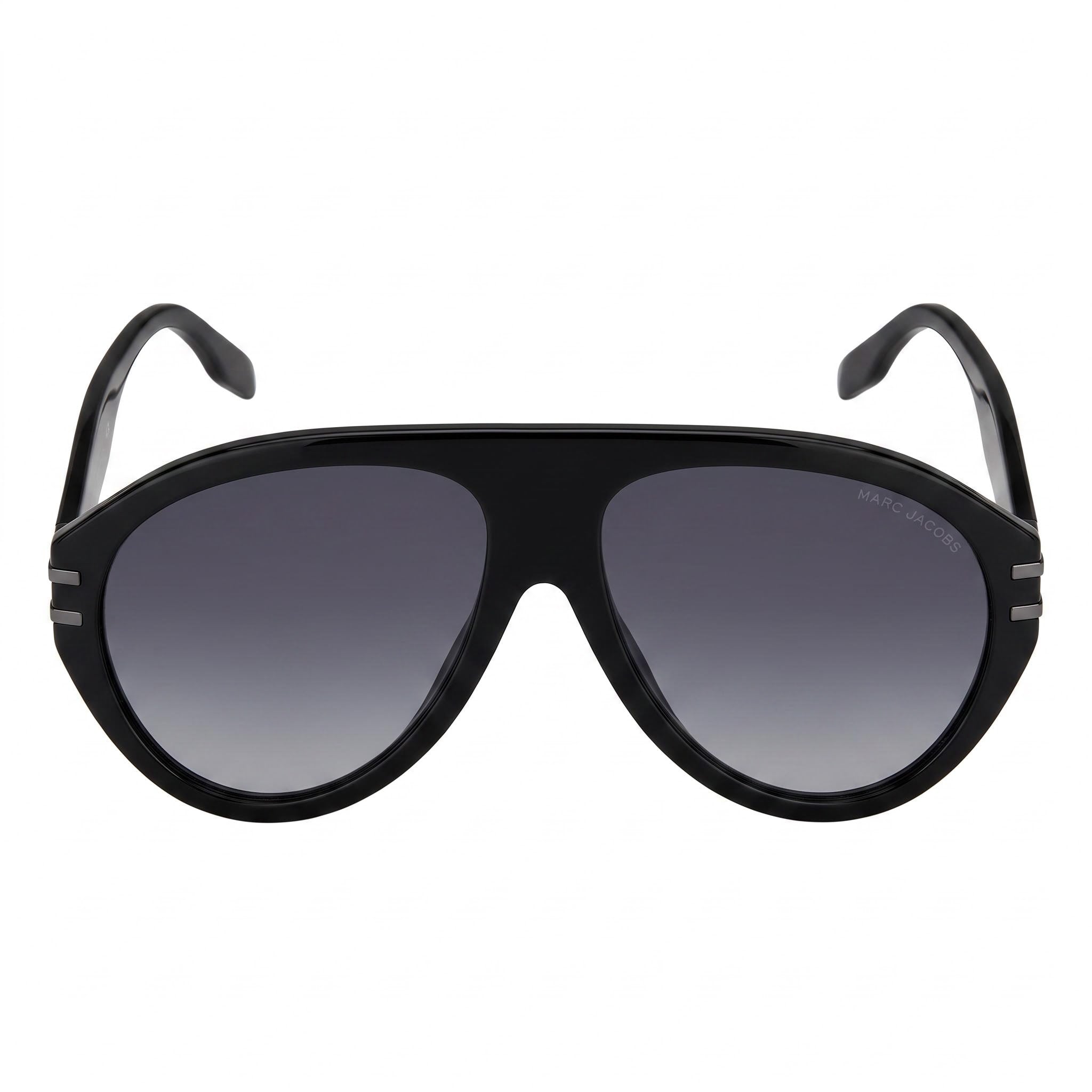 Marc Jacobs Casual Men's Acetate Sunglasses with Black Dark Ruthenium Frame and Dark Grey Shaded Lenses 58mm, Photo 2