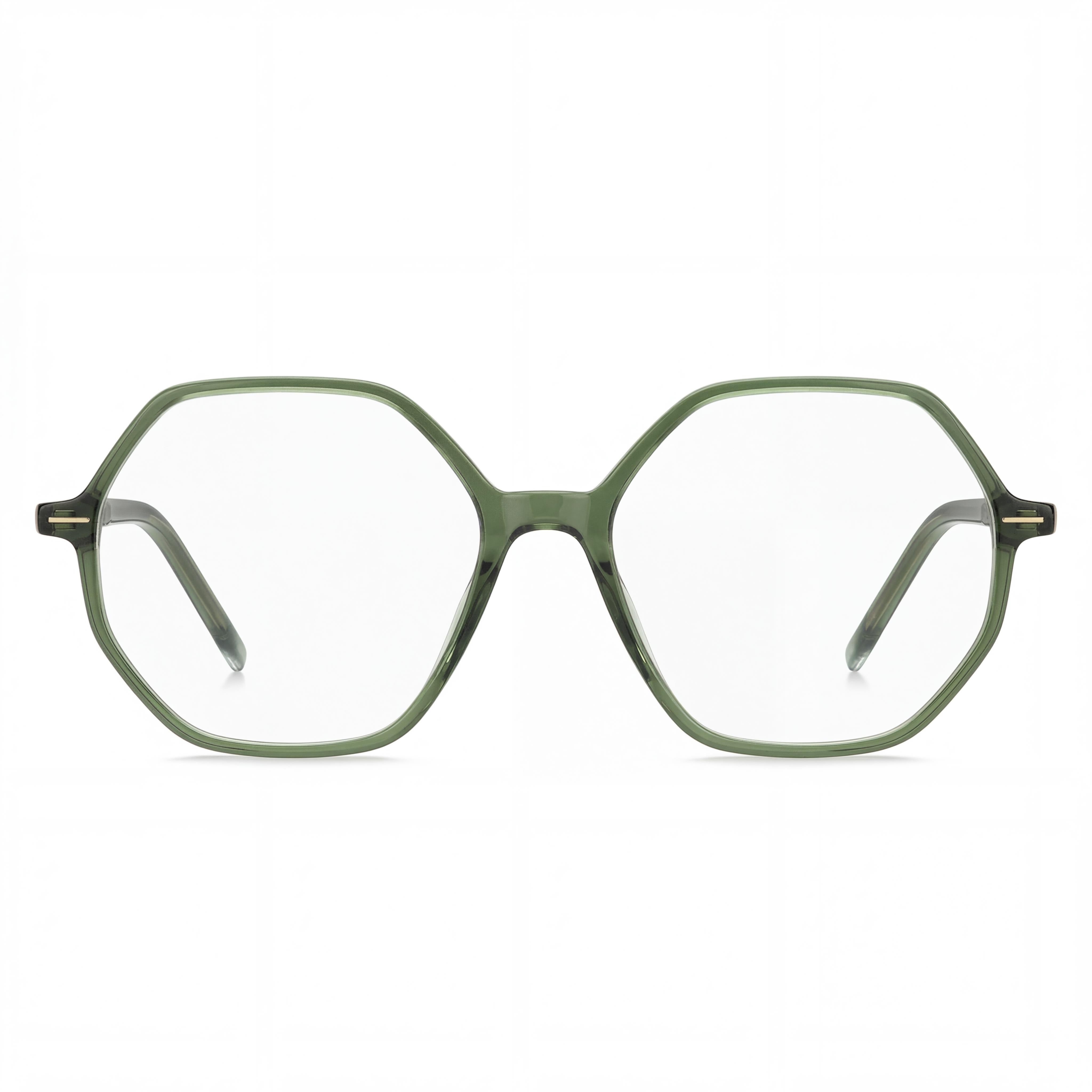 Hugo Boss Audio Systems Gafas de sol de mujer modernas, armazón de magnesio verde, lentes de policarbonato no polarizadas de 54 mm, Photo 2