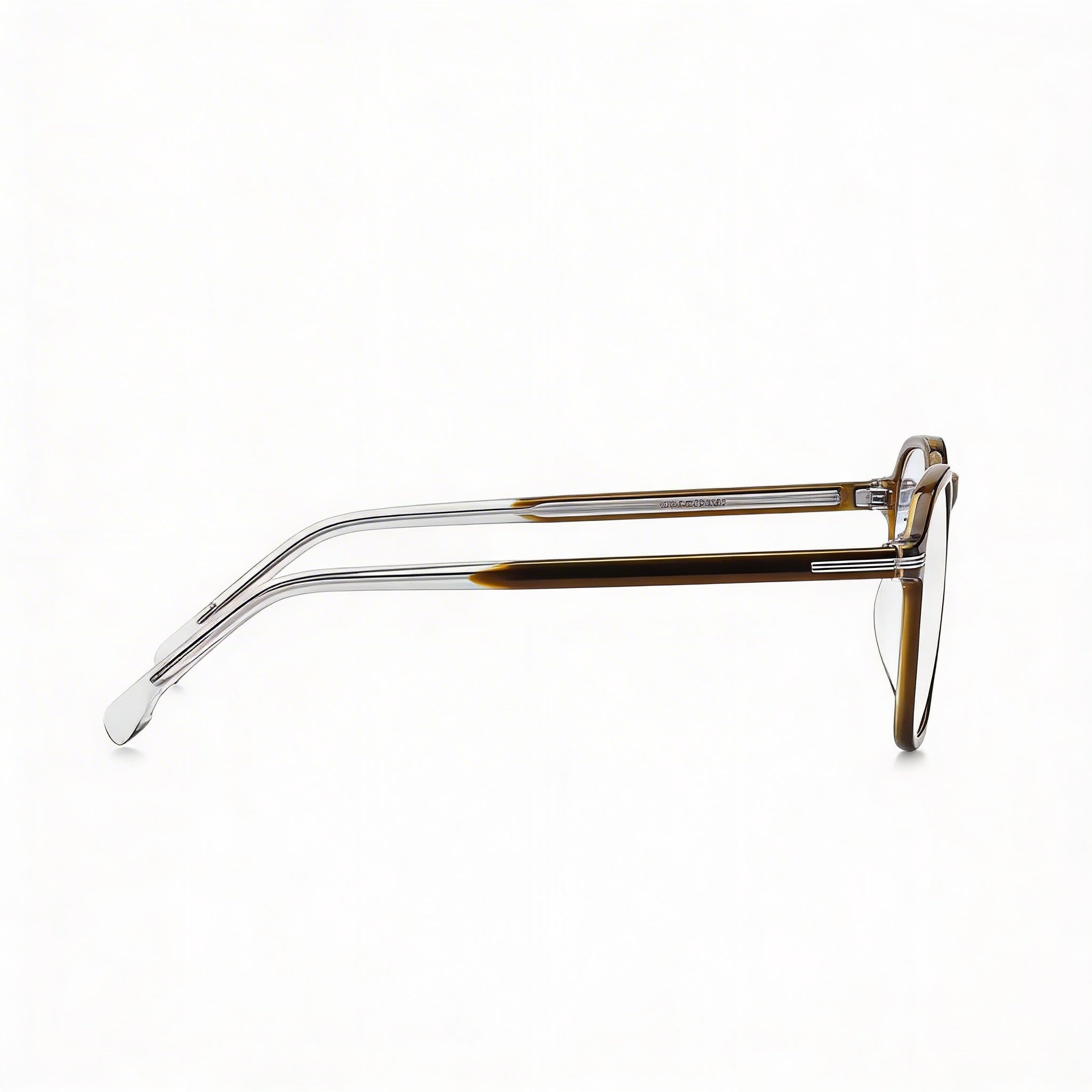 Hugo Boss  Modern Men’s Marrón Rectangular Eco Light Acetate Non Polarized DEMO LENS Eyeglasses 51-19-145, Photo 3