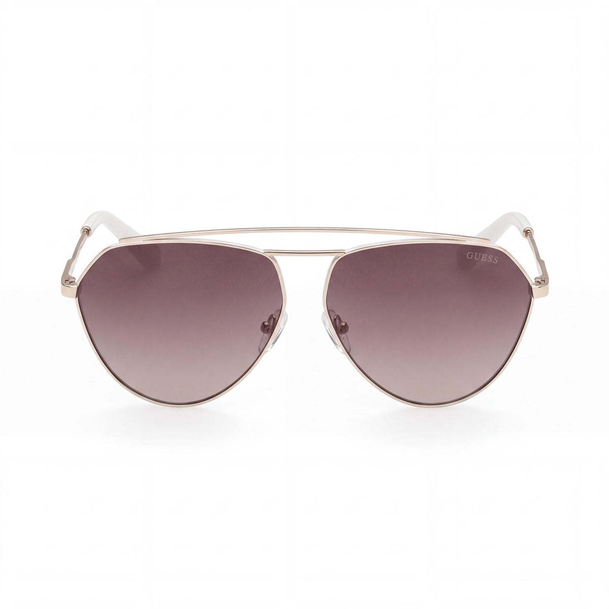 GUESS Classic Women's Dorado Plastic Frame with Graded Brown Polycarbonate Lens, 100% UV Protection 63mm, Photo 2