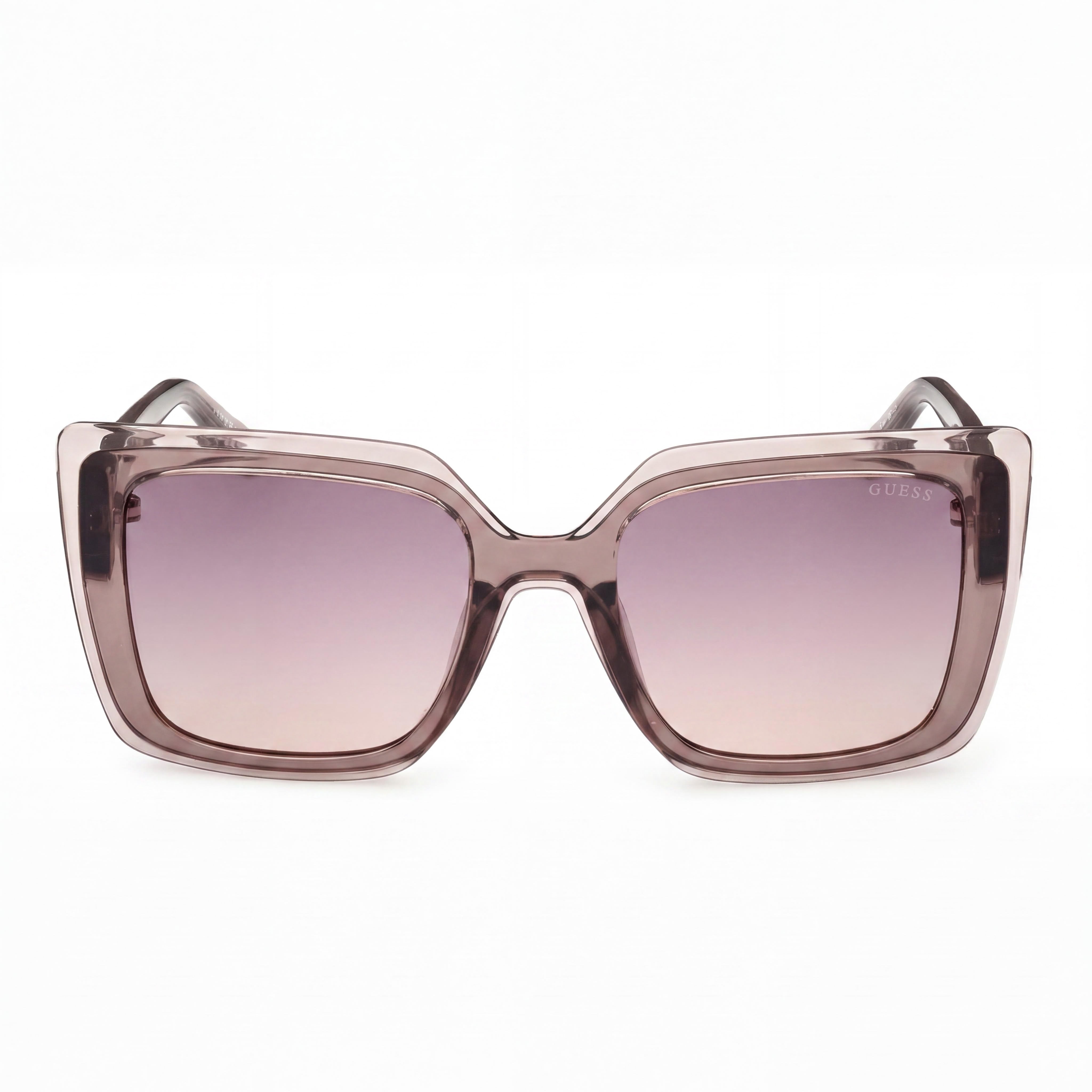 Gafas de sol GUESS GU7908 para mujer con protección UV, montura de plástico beige, lentes morado degradado, 52 mm, Photo 2