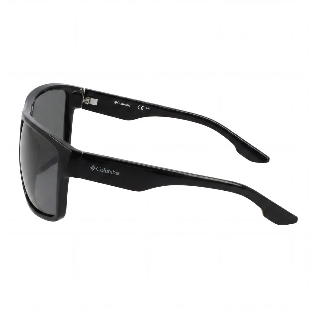 Columbia Fairbanks Men's Plastic Polarized 100% UV Protected Black Smoke Frame Smoke Lens Sunglasses 62mm