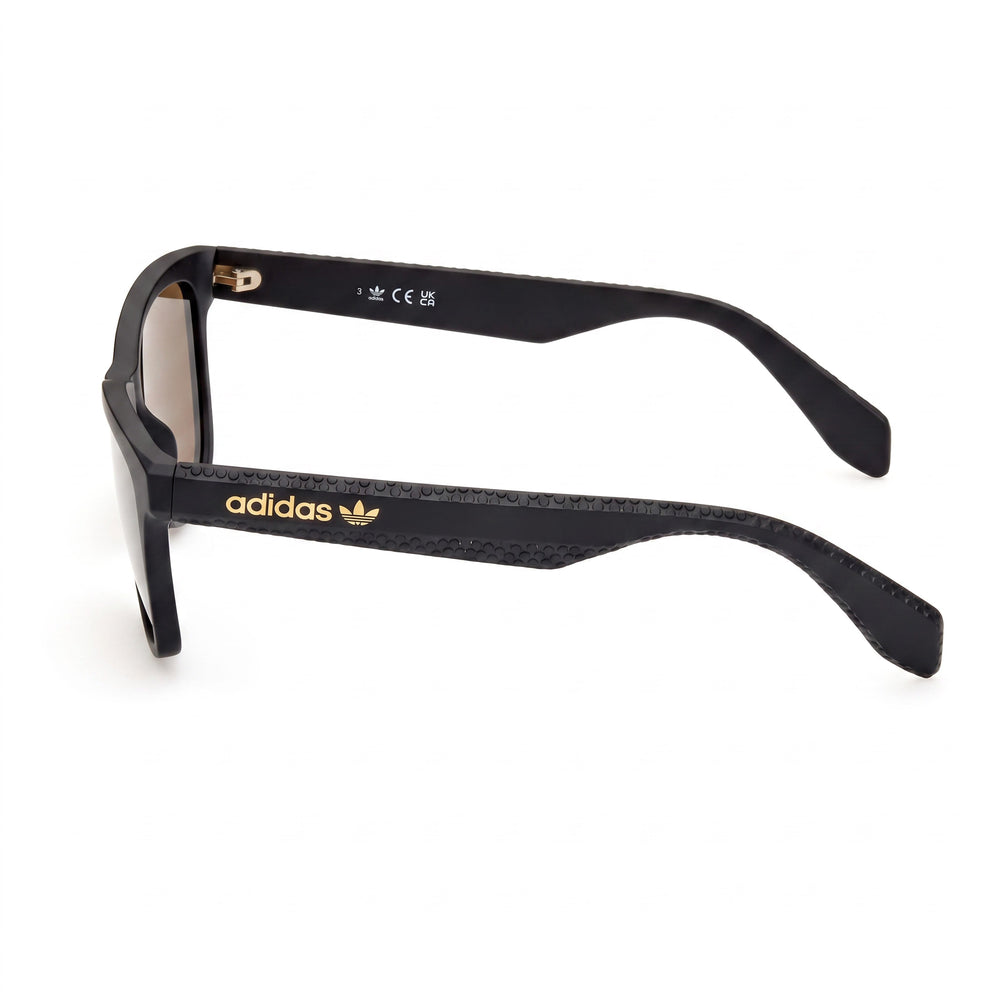 Gafas de sol adidas Originals Classic Unisex de acetato con protección UV, espejo marrón negro mate, ancho de lente de 54 mm