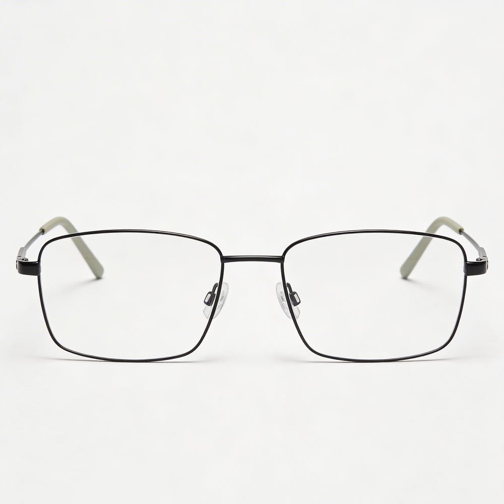 Joe Joe4086 Men's Sunglasses with Blackjack Metal Frame and Clear Polycarbonate Lenses 56mm