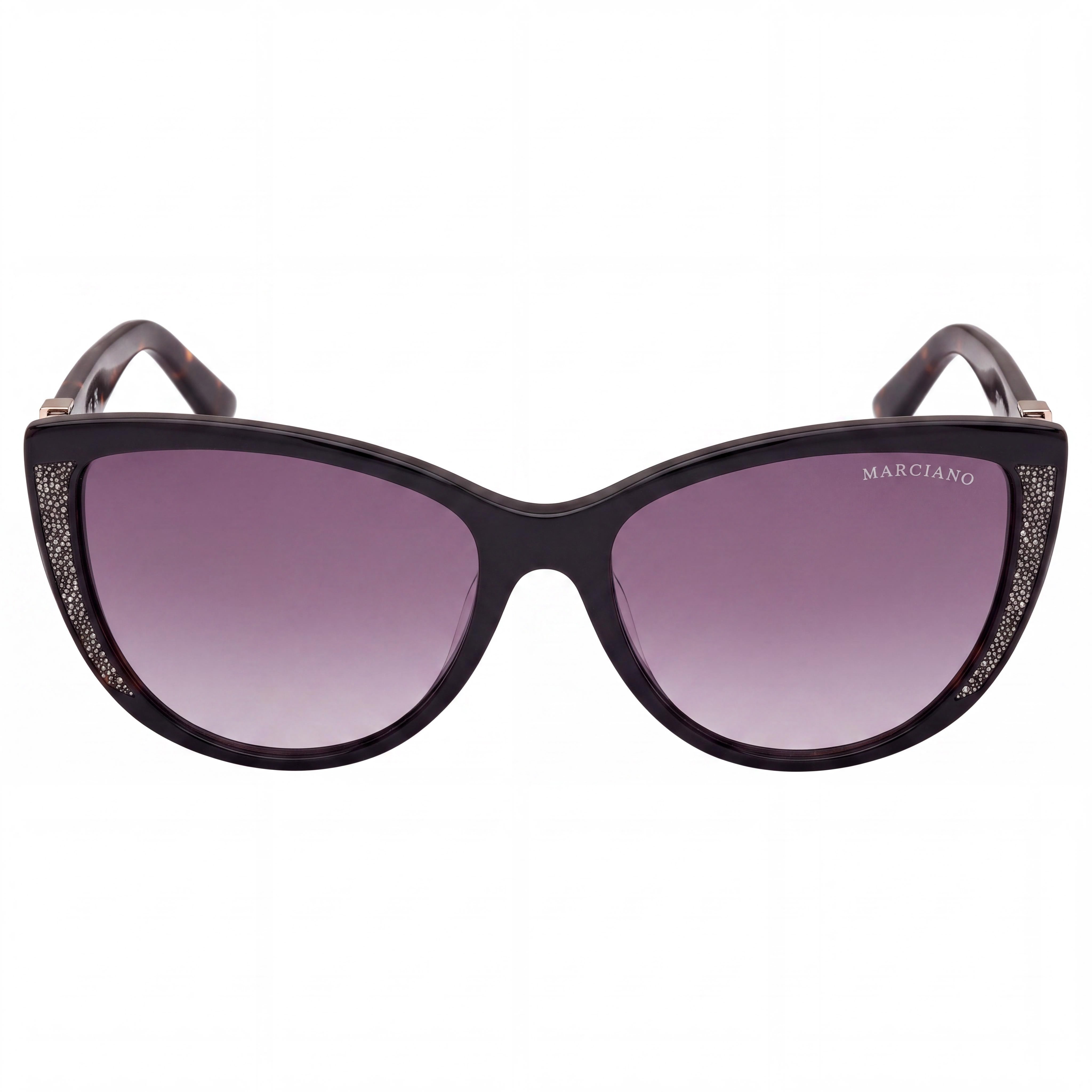 GUESS by Marciano Gm00011 Women's Frame Color Black Dark Havana Frame Material Plastic Eyeglasses Size 58-17-140, Photo 2