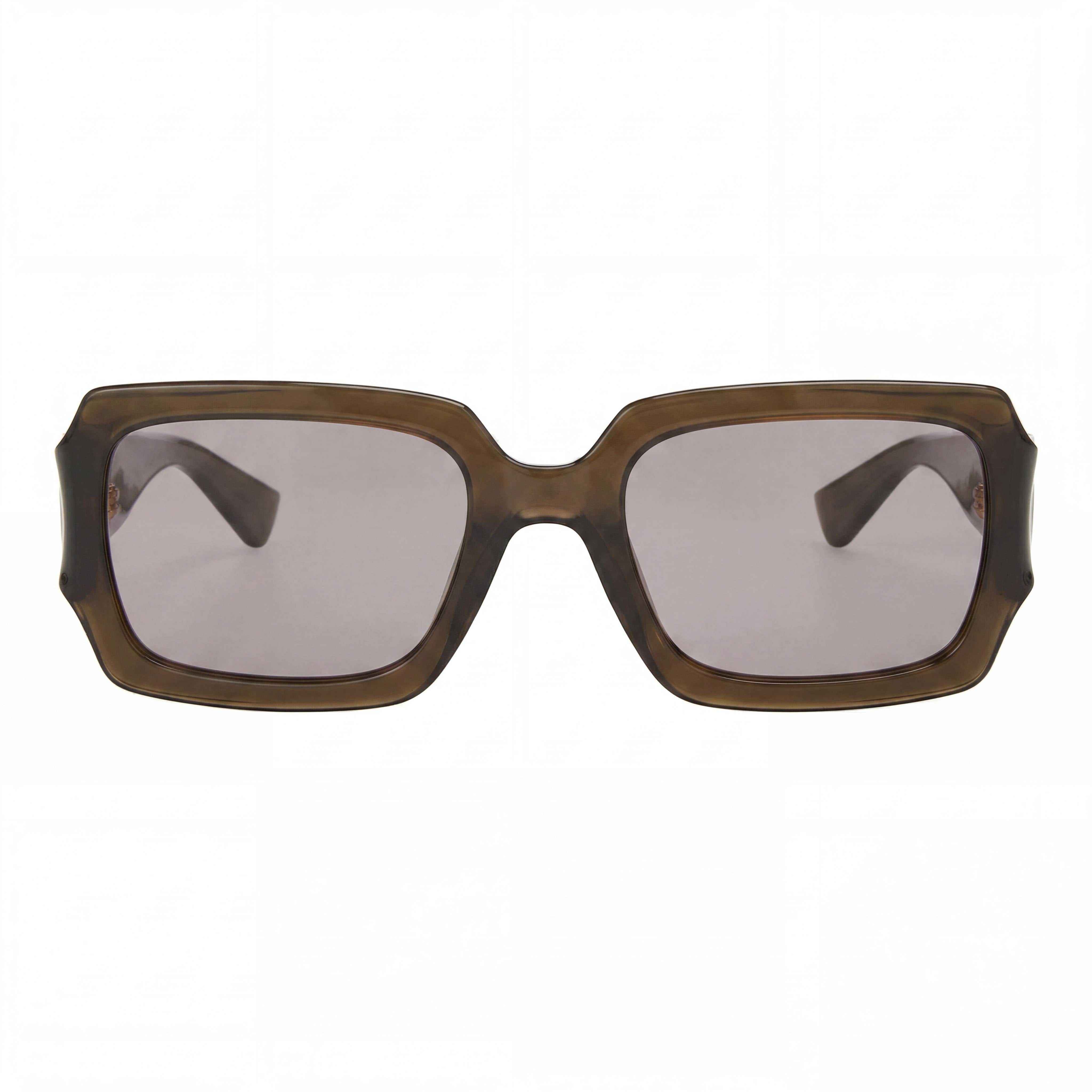 MOSCHINO Classic Square Women's Sunglasses with Red Plastic Frame, Amber Polycarbonate Lenses, UV Protection, 50mm, Photo 2