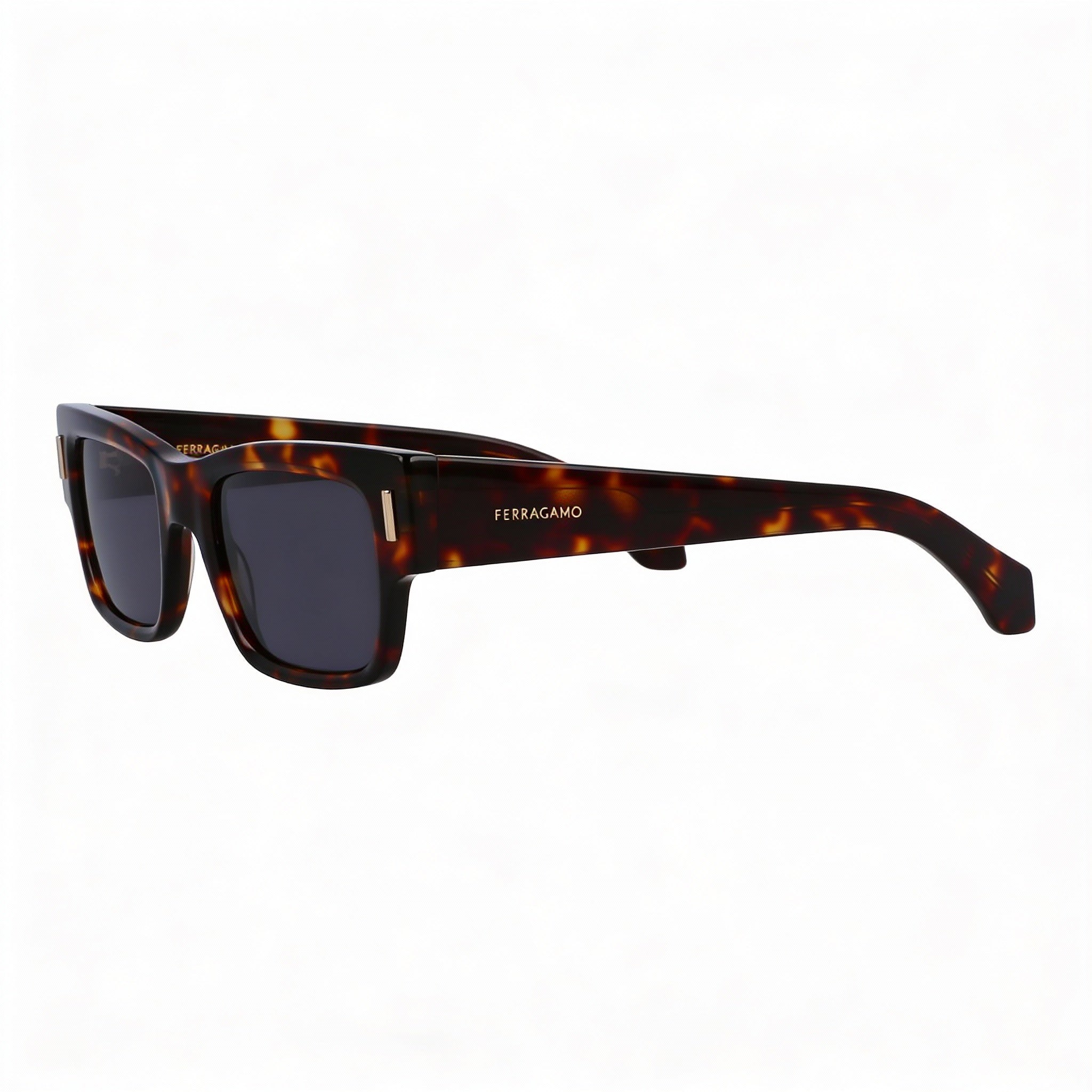 Salvatore Ferragamo Sf2011s Men's Dark Tortoise Plastic Frame UV Protection Sunglasses, 53mm Lens Width, Photo 3