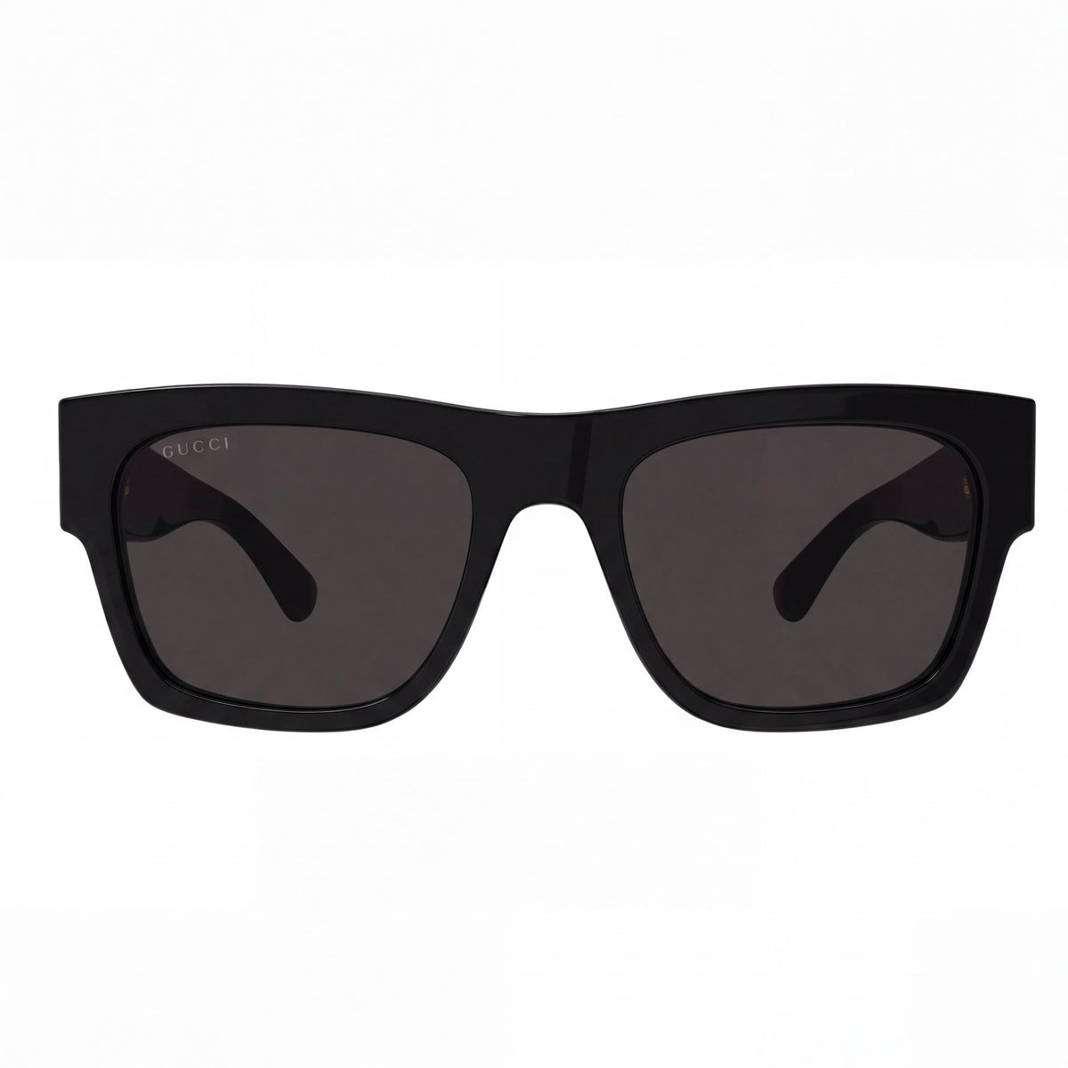 Gucci Fashion Sunglasses for Men and Women with Black Acetate Square Frame and Black Non-Polarized Lenses 54mm, Photo 2