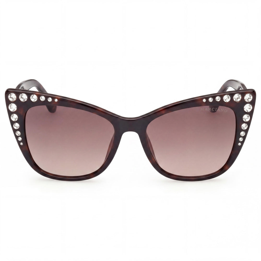 GUESS by Marciano Gm00000 Unisex Injected Dark Havana Frame Non-Polarized Lens Eyewear 54-17-145