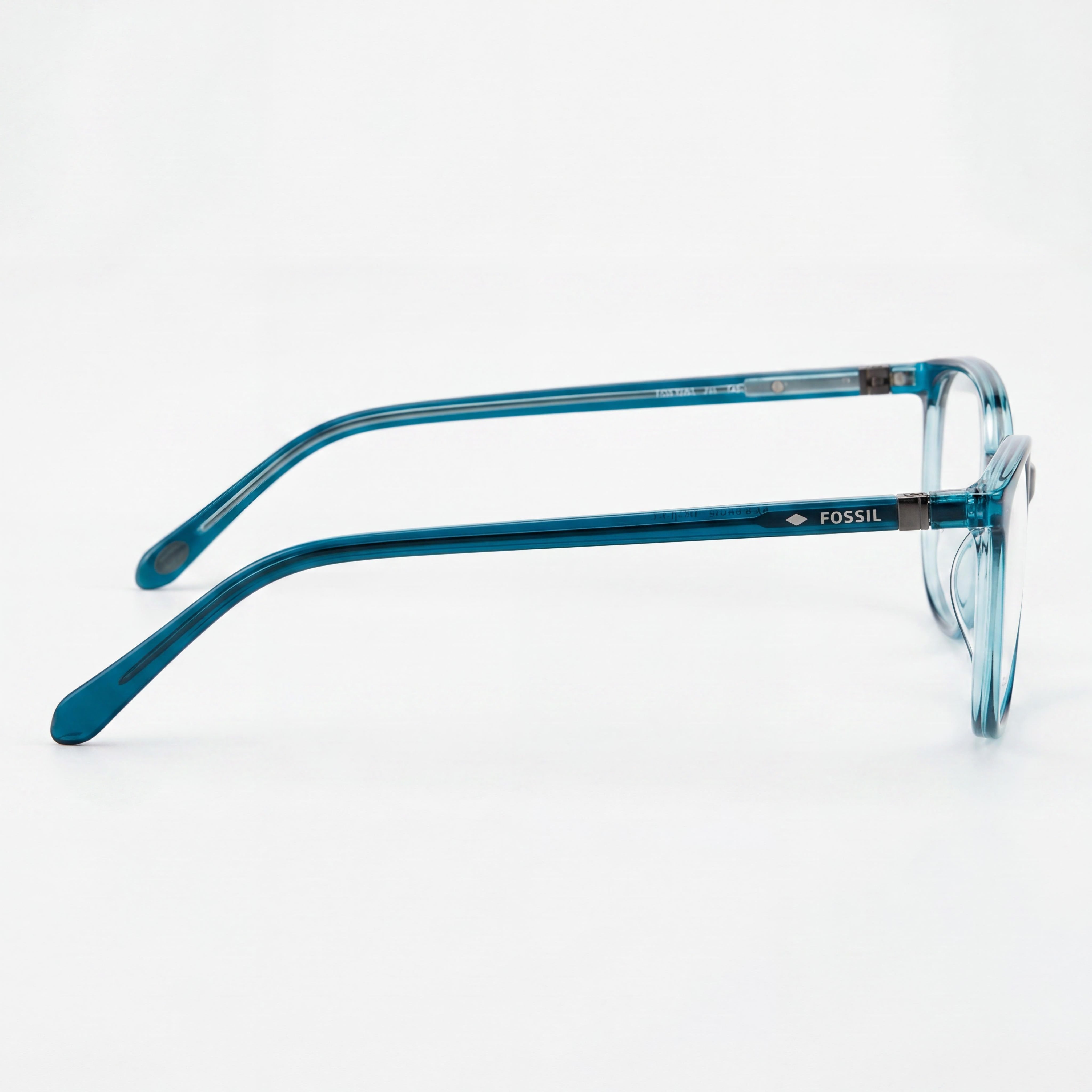 Fossil FOS 7050 Women's Sunglasses, with Propionate Frame and Polycarbonate Lenses, in Teal, 54mm Lens Width, Photo 2