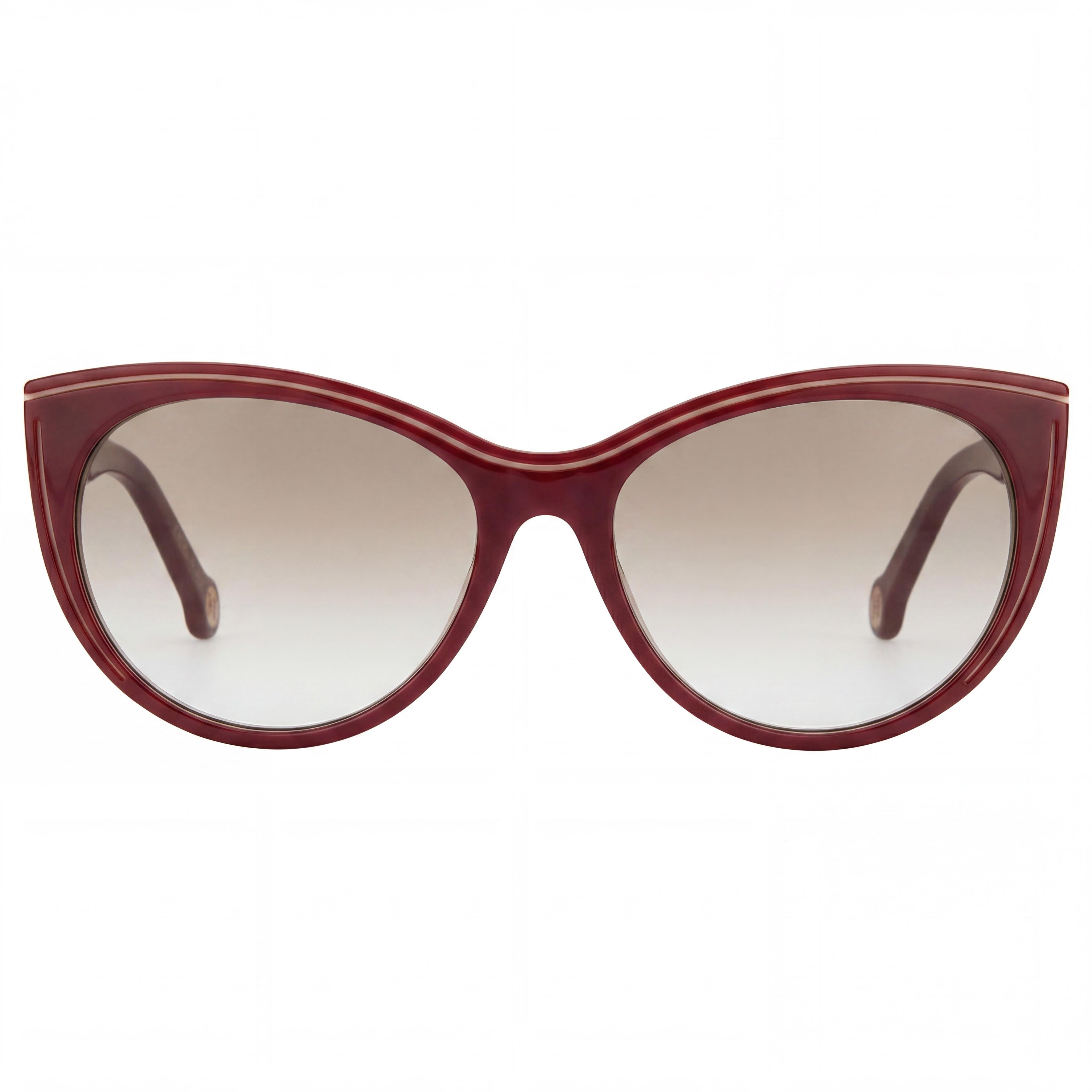 Carolina Herrera Casual Women's Burgundy Beige Ombre Brown Acetate UV Protection Sunglasses 56mm, Photo 2