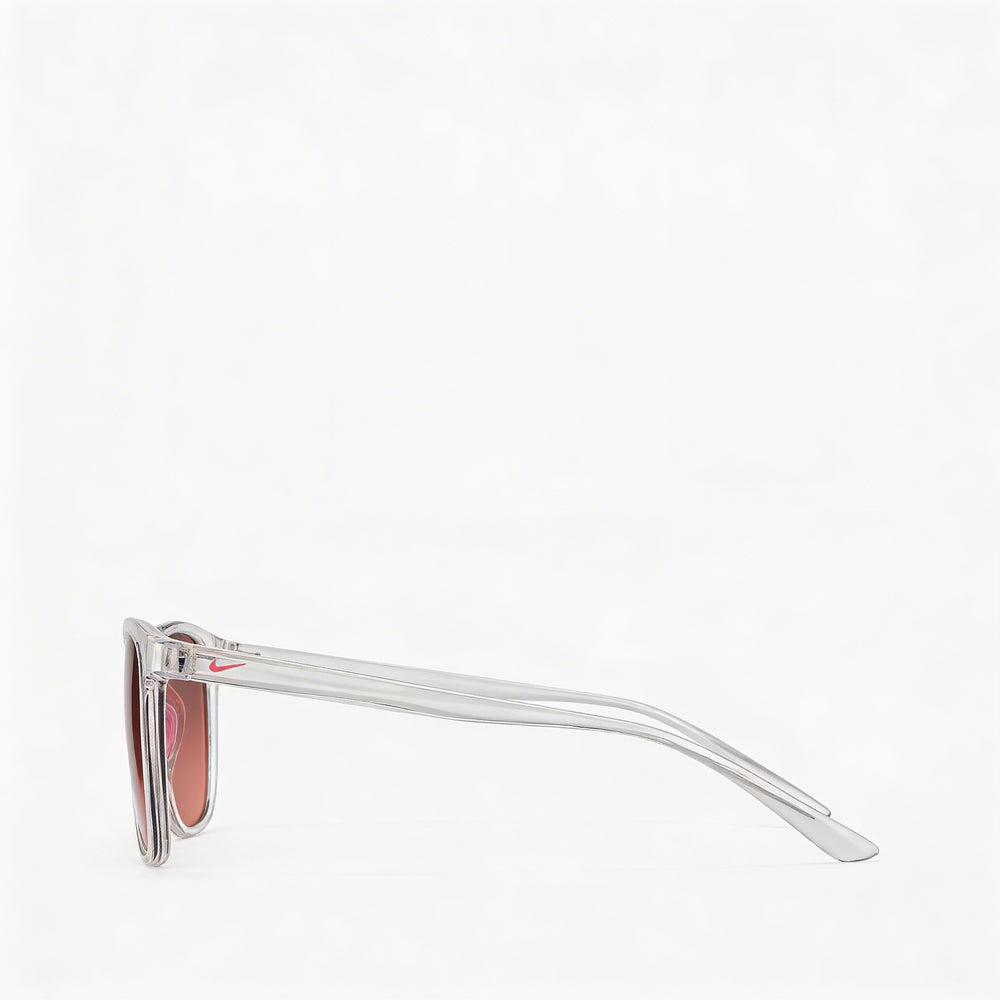 Nike Passage Ev1199 Unisex Plastic Non-Polarized UV Sunglasses, Crystal Clear Brown Peach, Brown Gradient Copper Flash, 55-18-145