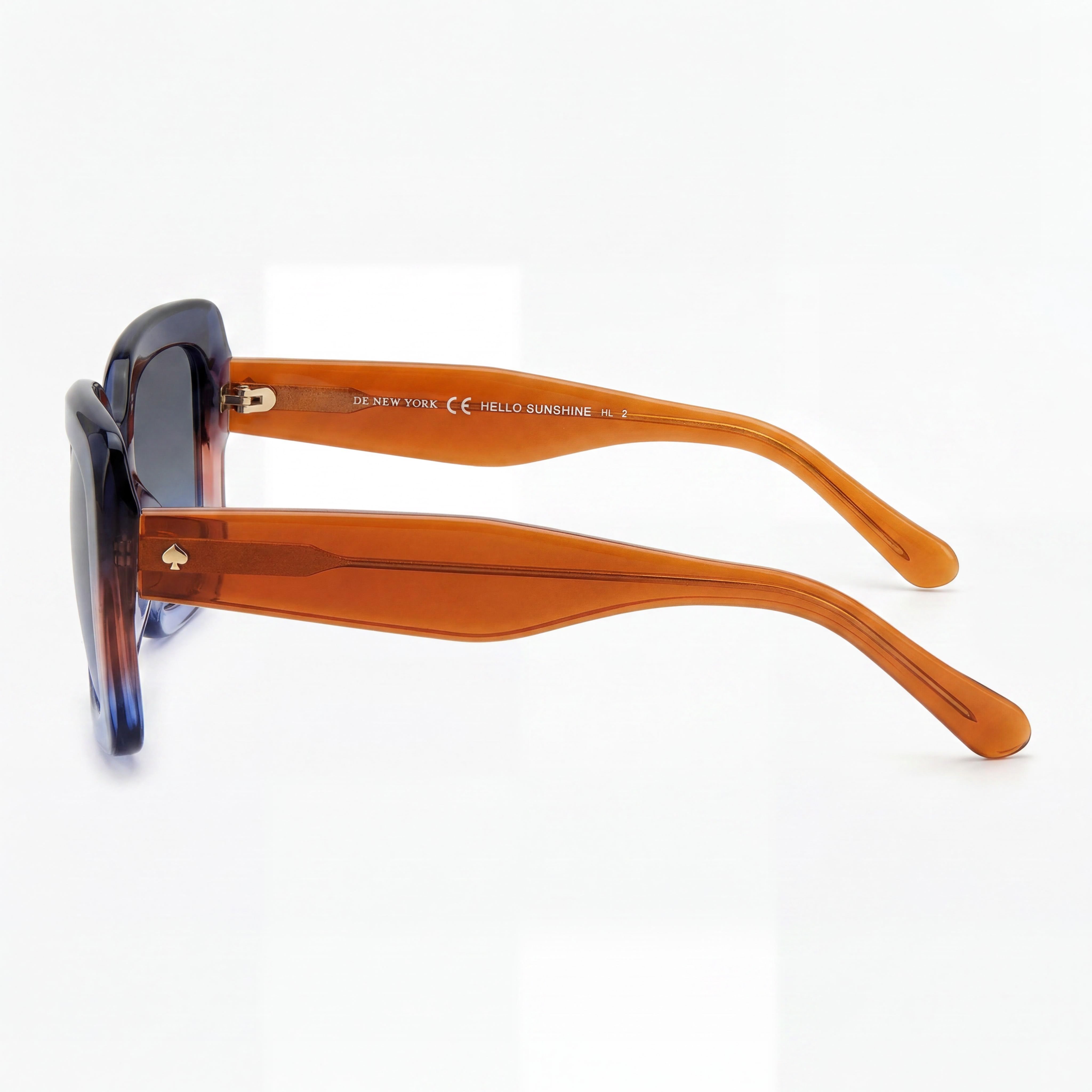 Gafas de sol de plástico sin polarizar con protección UV para mujer Kate Spade New York Bellamy/S, montura gris beige, lentes azul beige 52mm, Photo 3