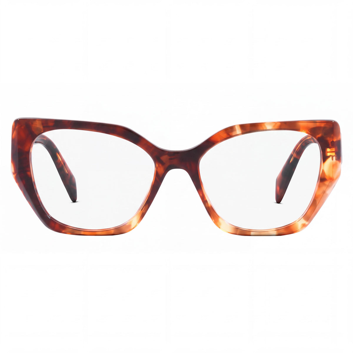 Prada PR 18WV Women's Oval Plastic Caramel Tortoise Havana 52mm Non- Demo Lenses Optical Frames, Photo 2