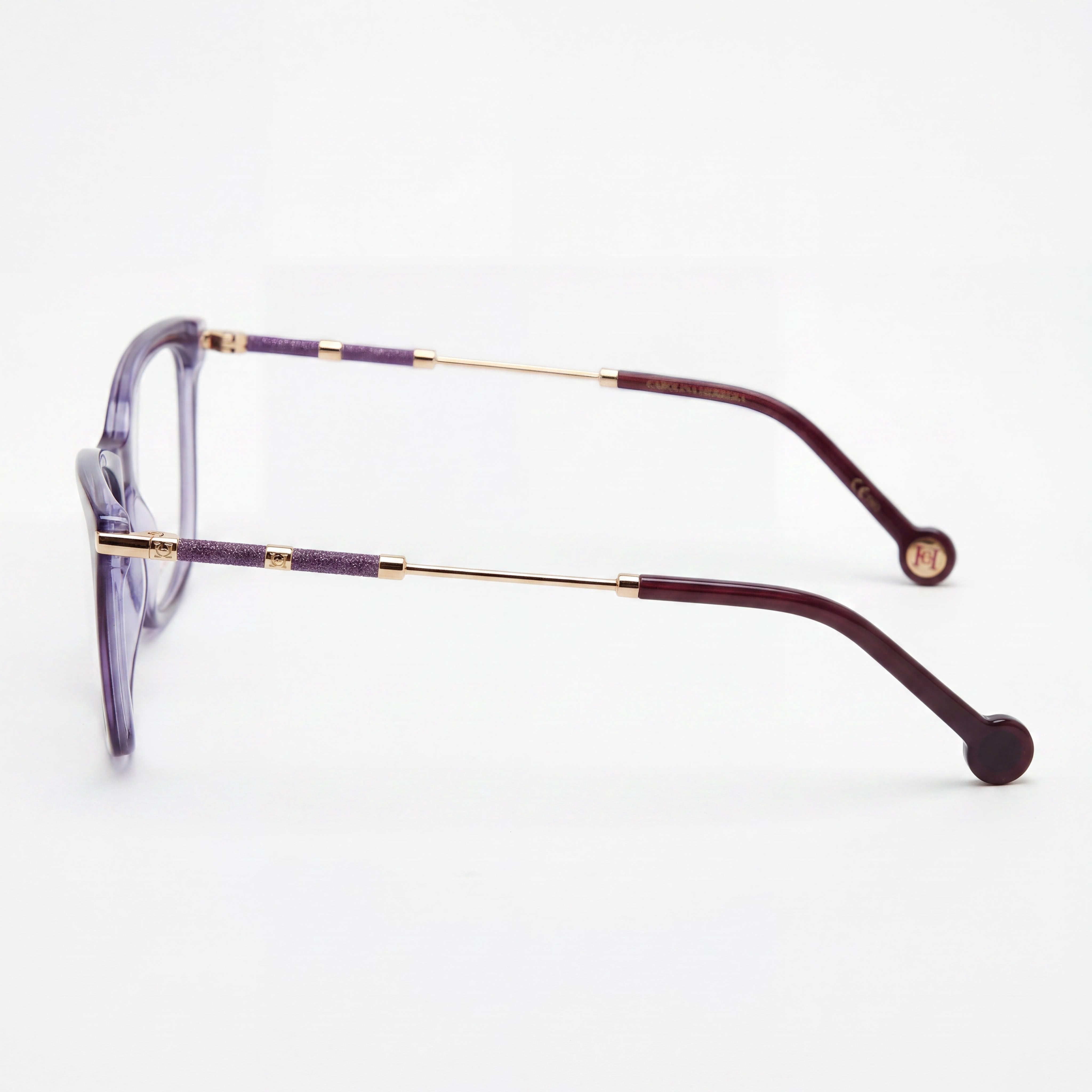 Carolina Herrera Her 0151 Men's Multicolored Acetate Frame Violet Gold Polycarbonate Lenses 54mm, Photo 2