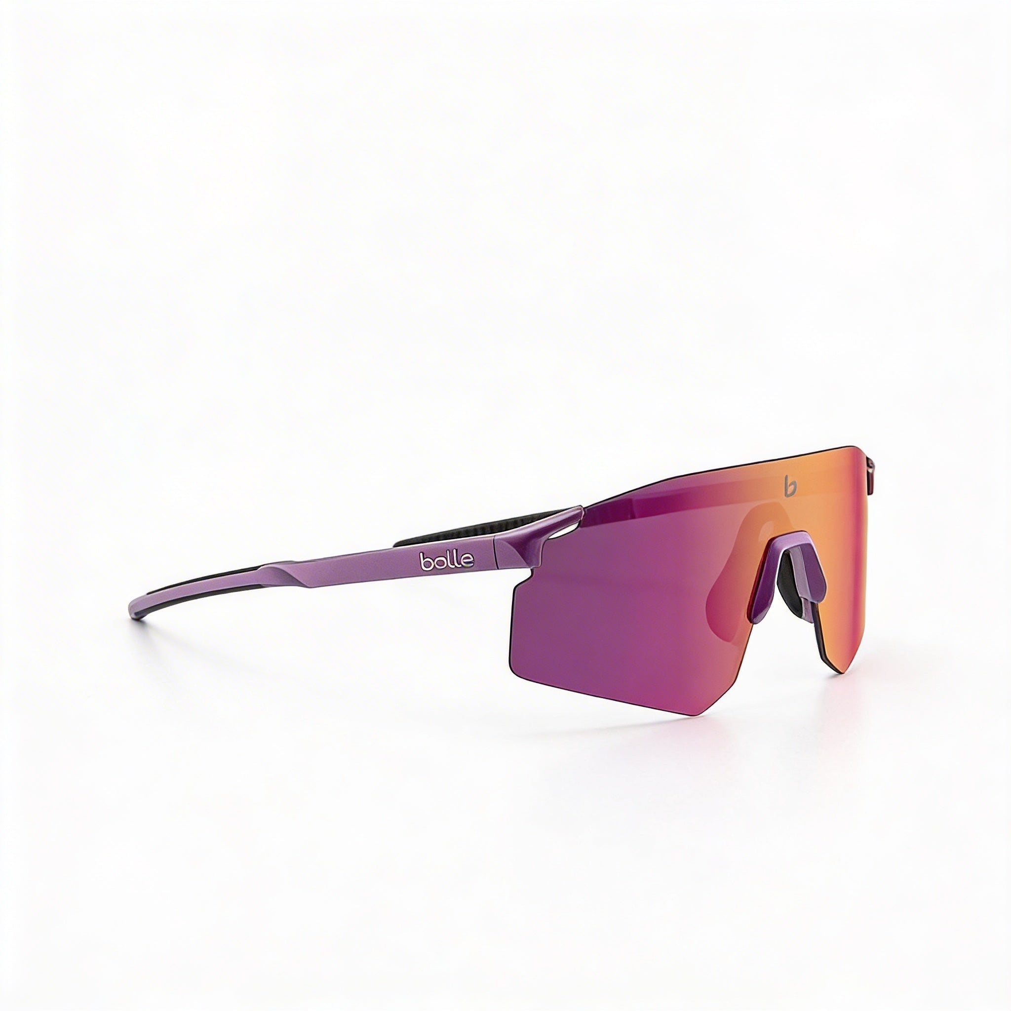 Bollé Gafas de sol de ciclismo unisex para adulto, montura acrílica, lente de policarbonato, Volt Ruby Astro Purple, 60 mm, Photo 3