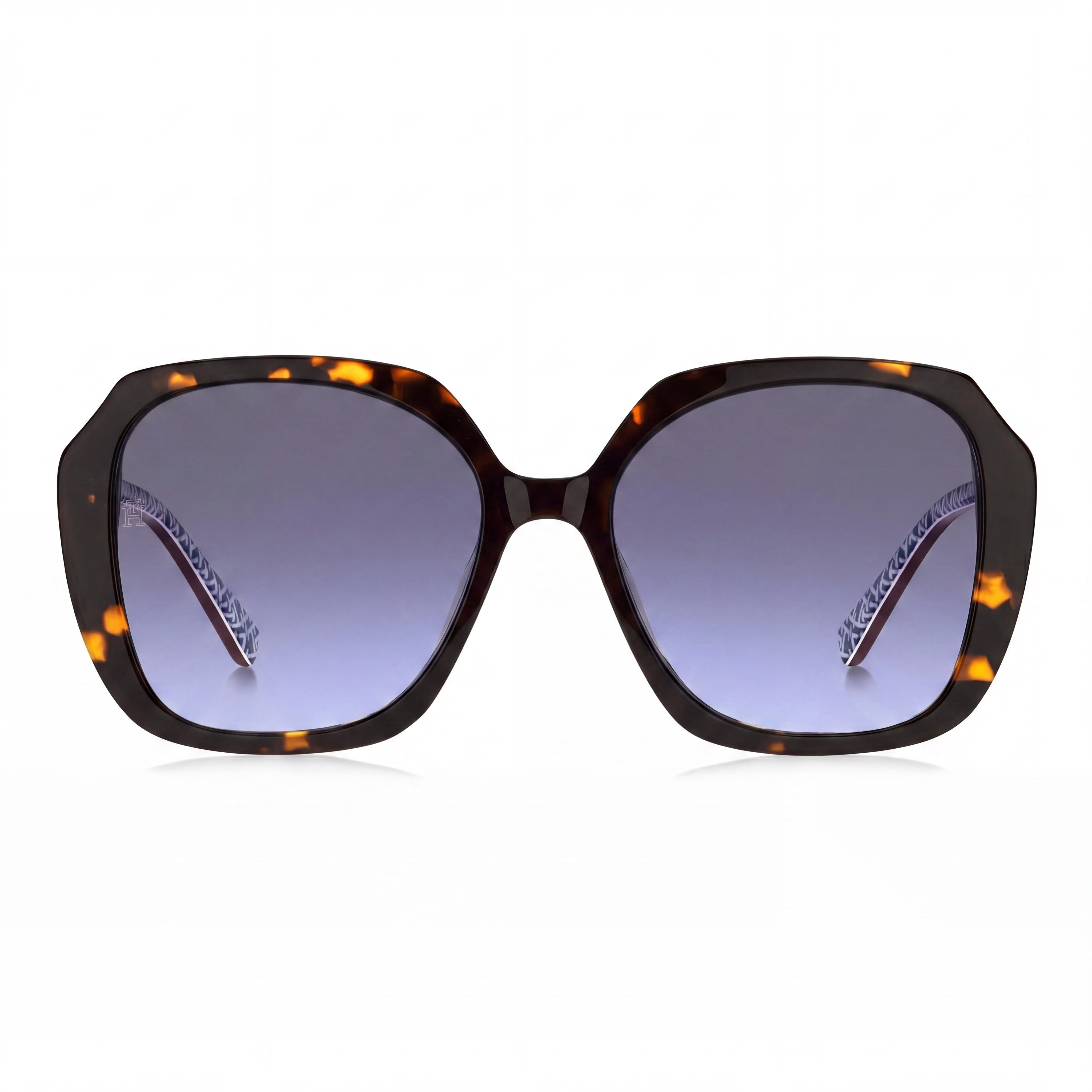 Tommy Hilfiger Modern Women's Multicoloured Acetate Non-Polarized Sunglasses with Grey Blue Lenses 54mm, Photo 2