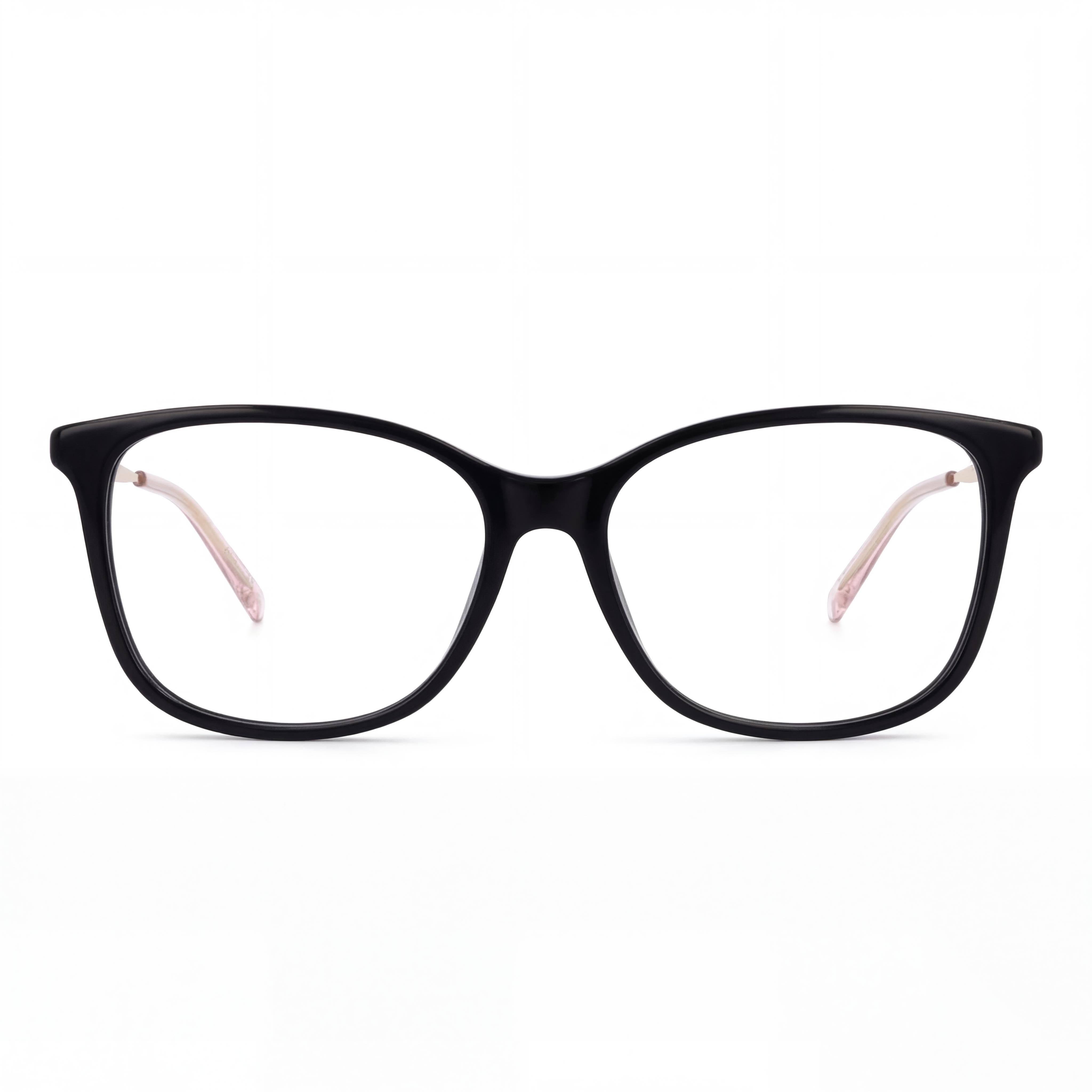 M Missoni Women's Eyewear Black Acetate Rectangular Optical Frames Size 54mm Lens, 16mm Bridge, 145mm Temple, Photo 2