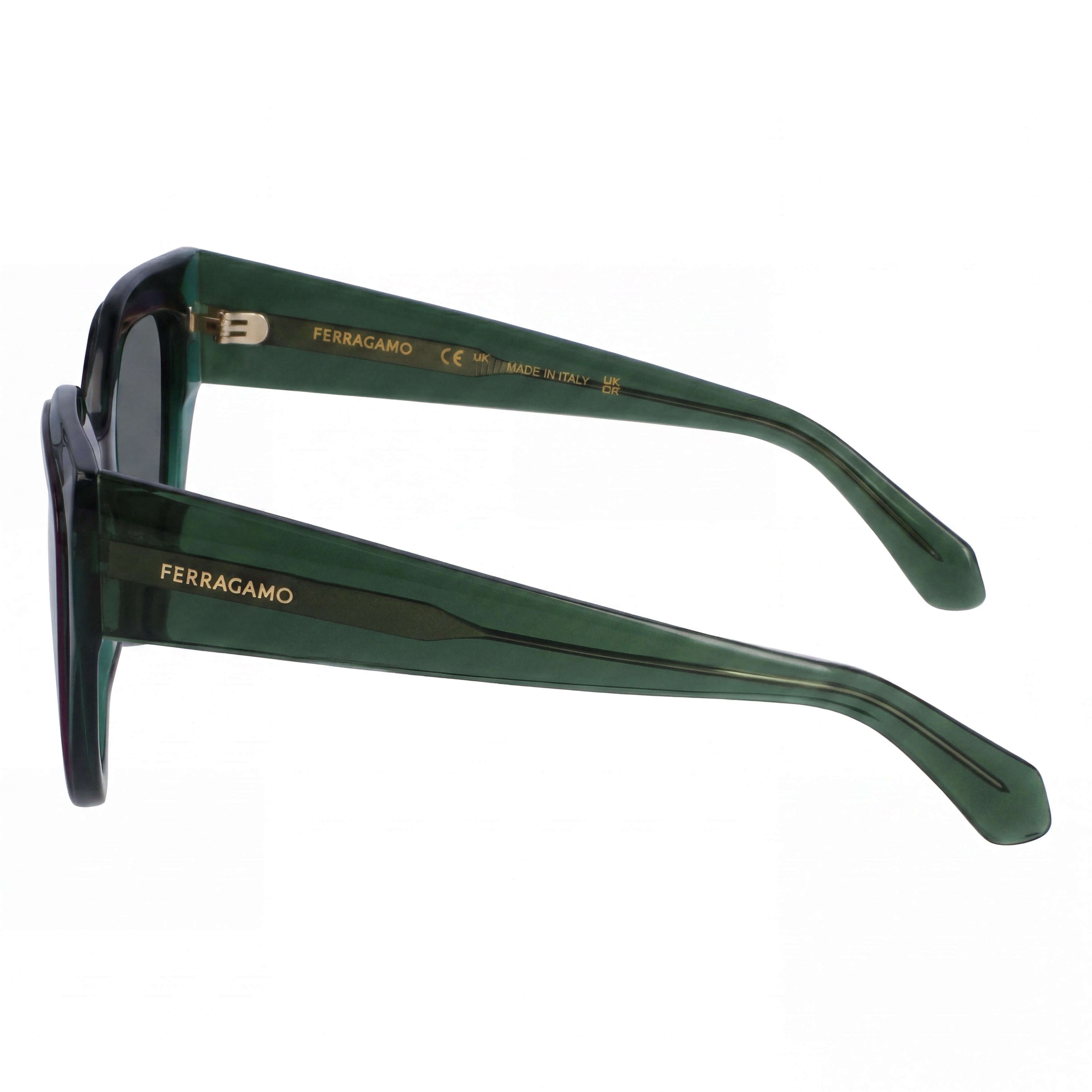 Salvatore Ferragamo Casual SF2004S Women's UV Protection Lenses Transparent Green/Violet 53mm, Photo 2
