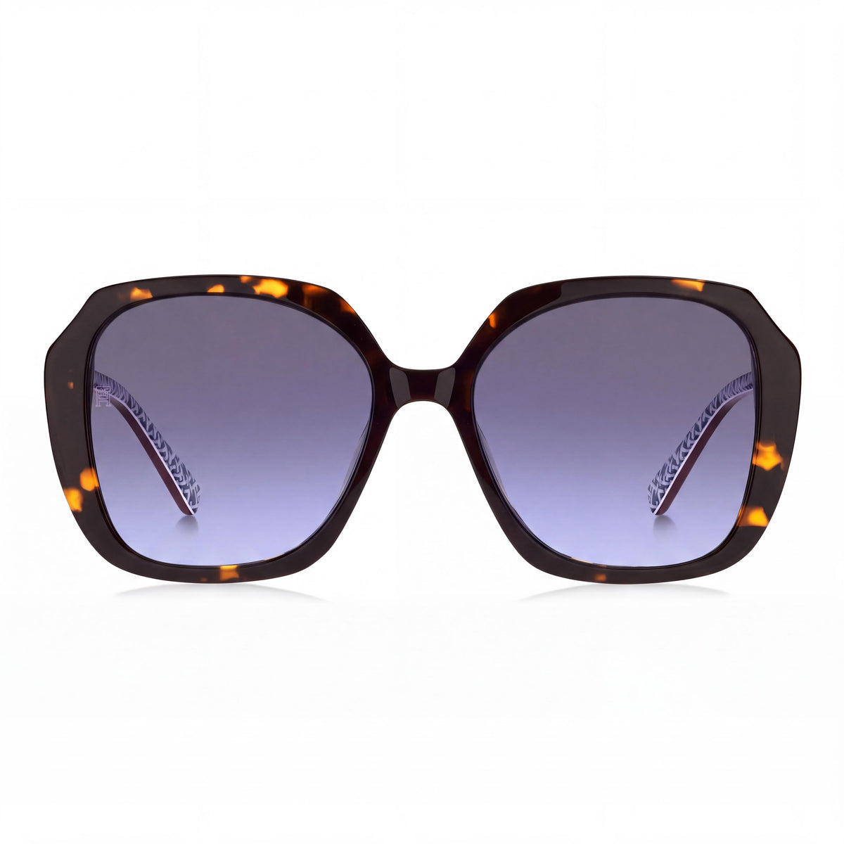 Tommy Hilfiger Modern Women's Multicoloured Acetate Sunglasses, Grey Blue Non-Polarized Lenses, 100% UV Protection 54mm, Photo 2