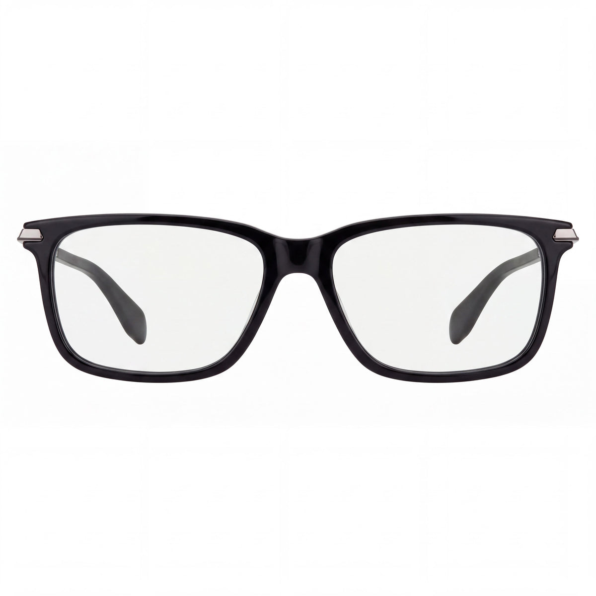 adidas Originals navigator Men's Plastic Frame in Shiny Black, Light Ruthenium Lens Width 55mm, Photo 2