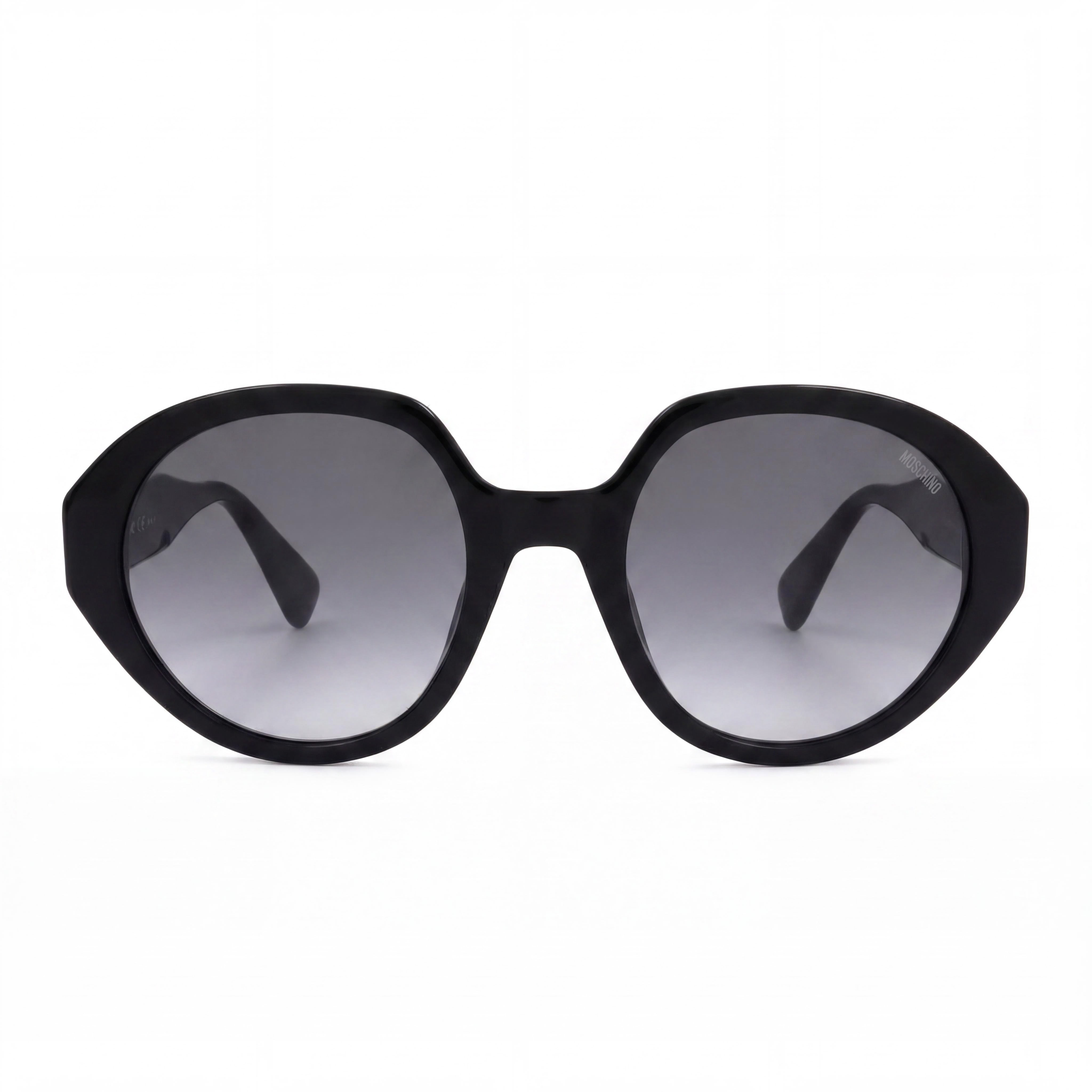 Moschino Mos126/S Women's Black Acetate Frame Non-Polarized Gradient Dark Grey Shaded Sunglasses 53-22-140, Photo 2