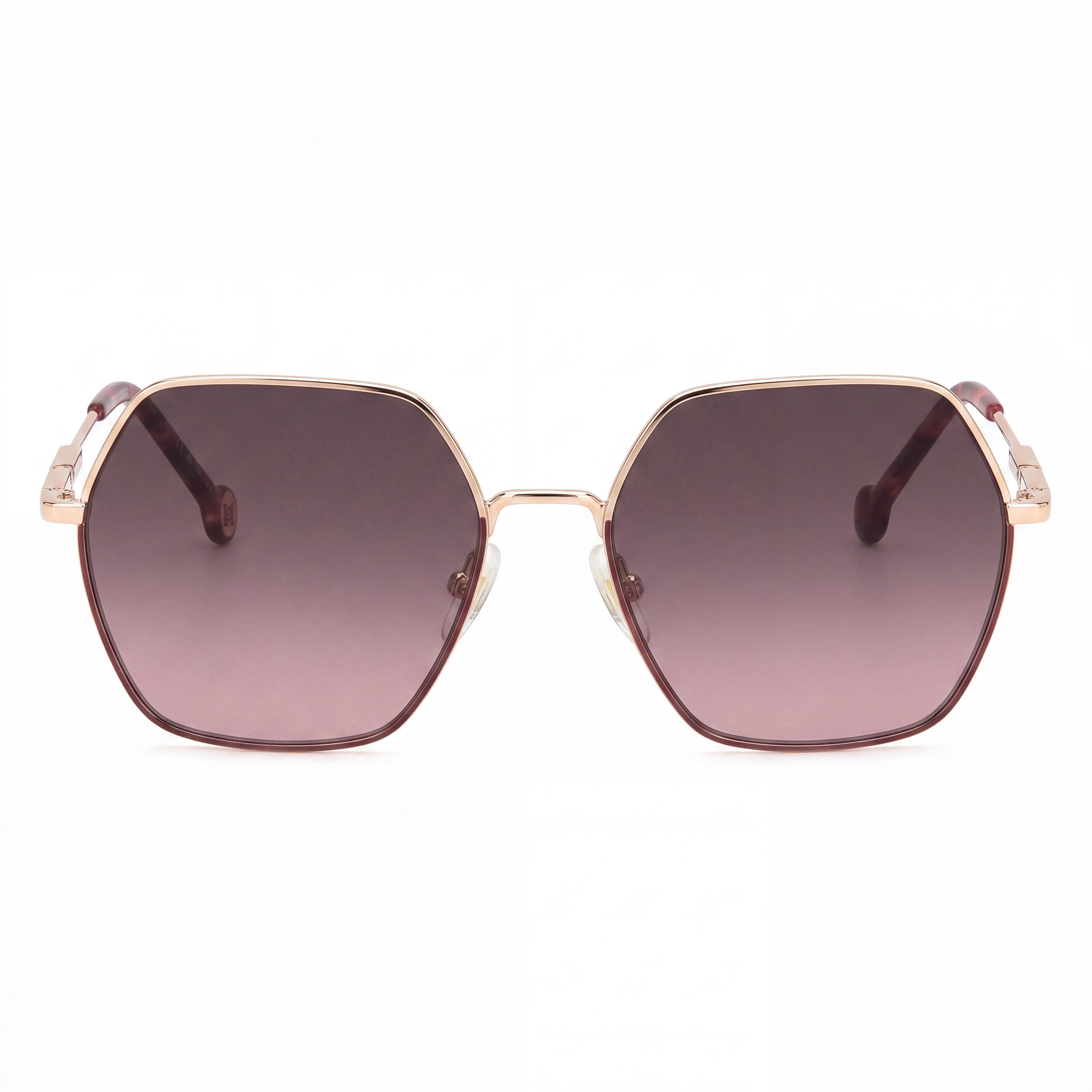 Carolina Herrera Essential Women's Gold Burgundy Metal Frame UV Protected Sunglasses 55mm, Photo 2