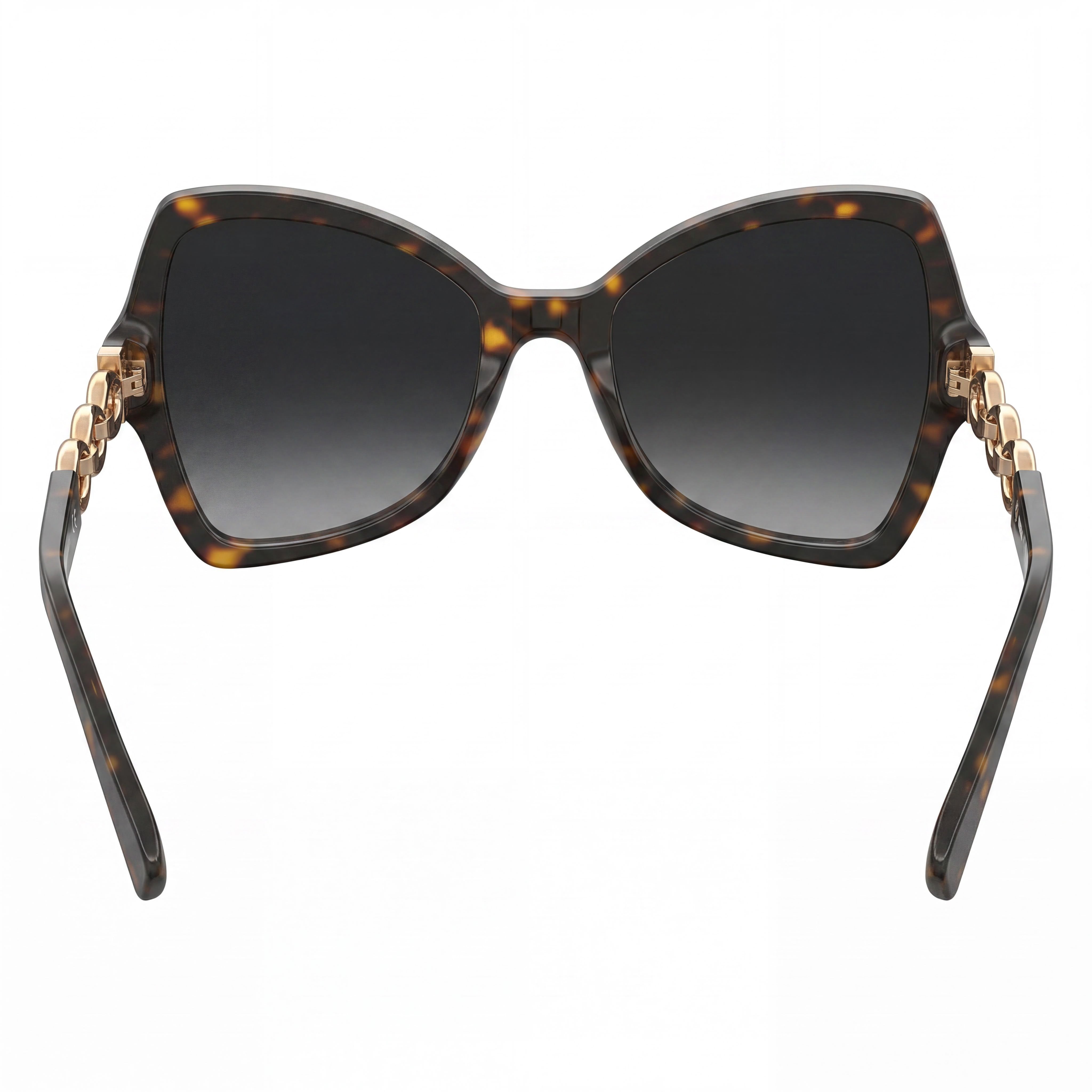Moschino Women's Casual Havana Plastic Frame Blue Shaded Lenses UV Protection Sunglasses 54-19-140mm, Photo 2