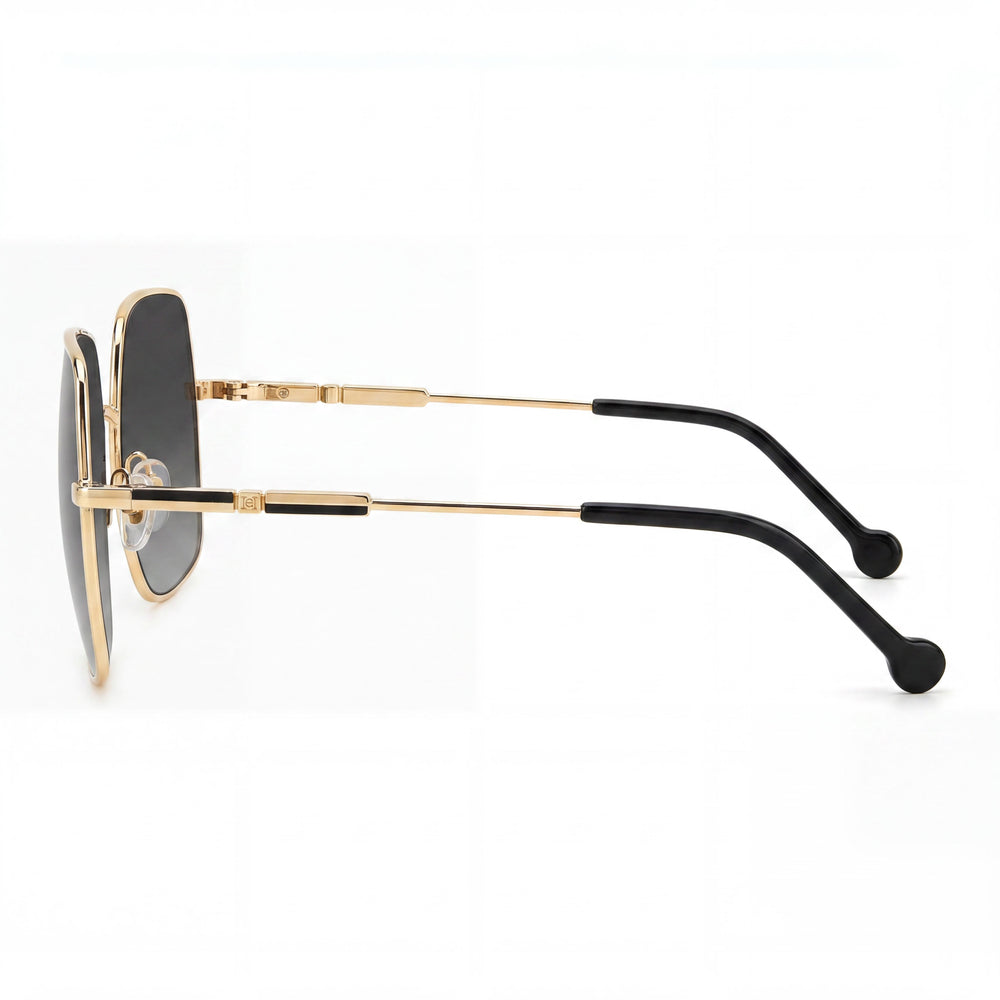 Carolina Herrera Her 0139/S Women's Casual Metal UV Protection Dark Grey Shaded Sunglasses 60mm