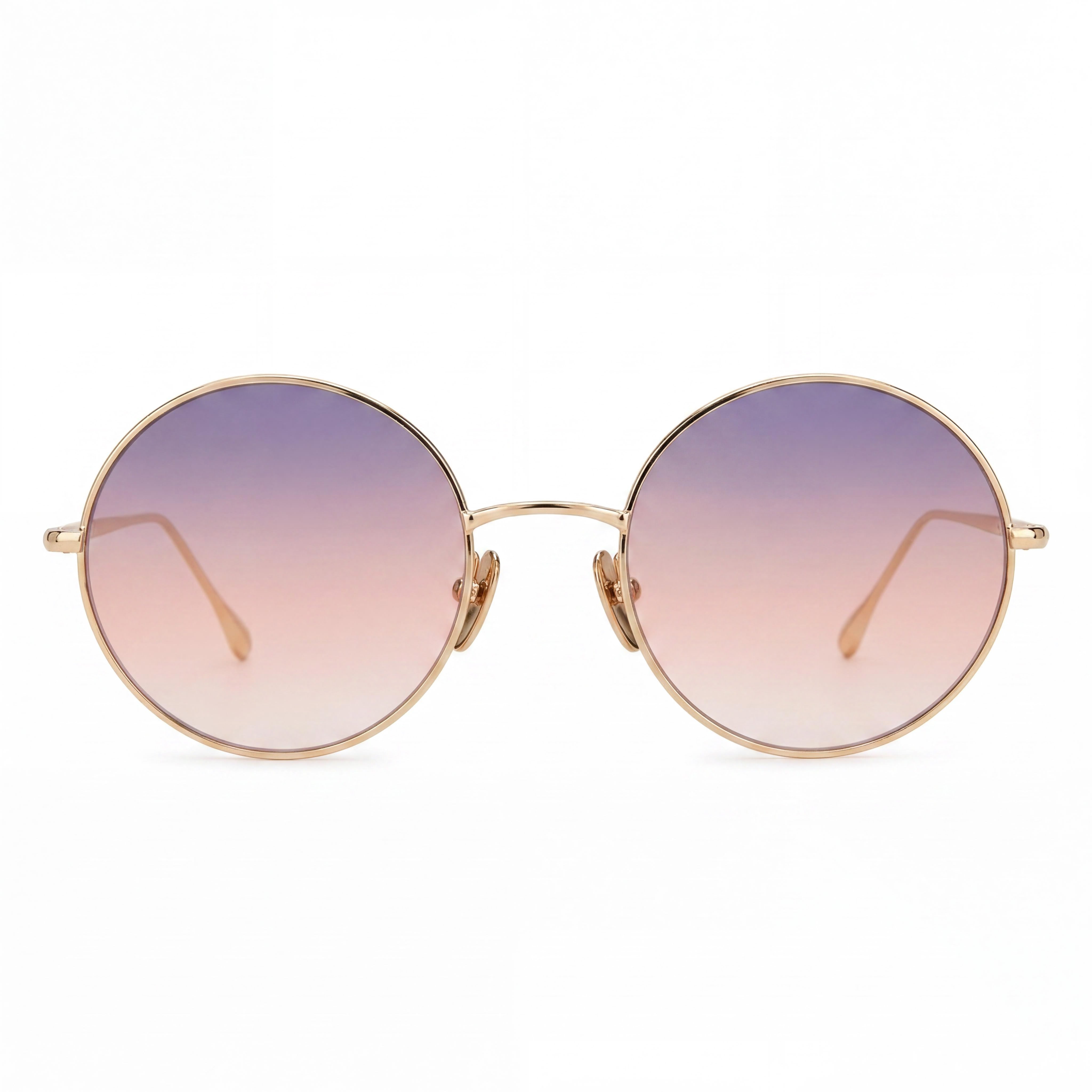 Isabel Marant Casual Women's Rose Gold Round Oval Stainless Steel UV Protection Sunglasses 54mm, Photo 2
