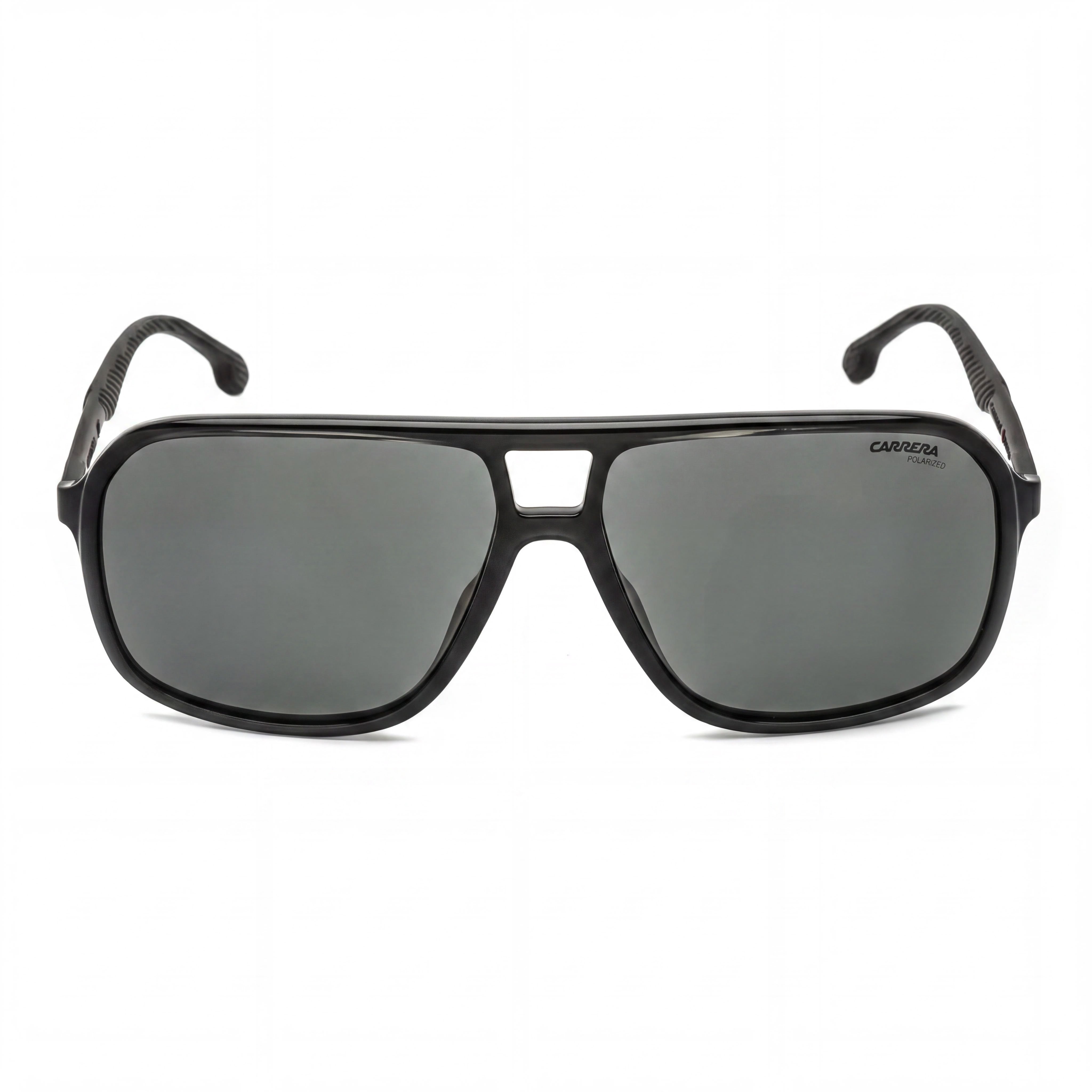 Gafas de Sol Clásicas Carrera para Hombre con Protección UV, Montura de Plástico Gris y Cristales de Acetato Grises no Polarizados, Photo 2