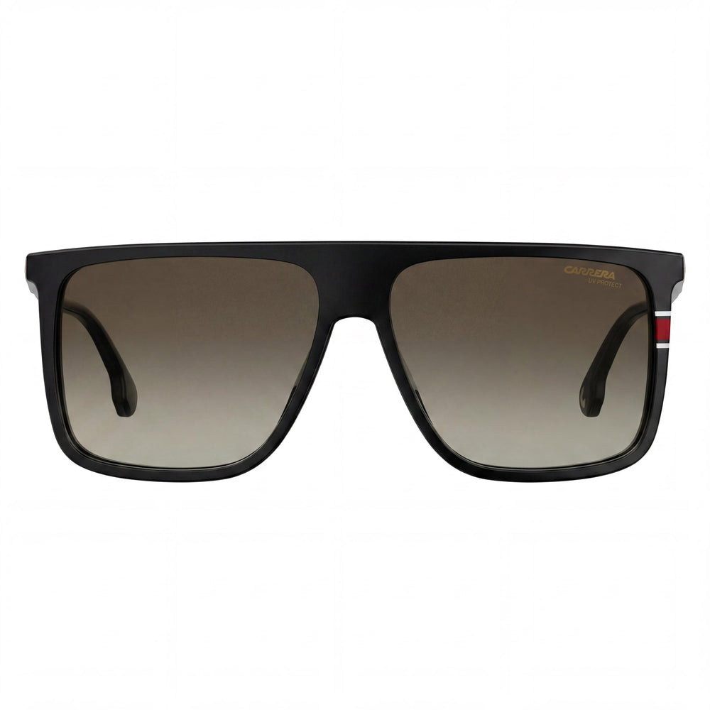 Carrera 172/N/S Unisex Black Brown Gradient Plastic Sunglasses with Brown Gradient Non-Polarized UV Lenses 58mm