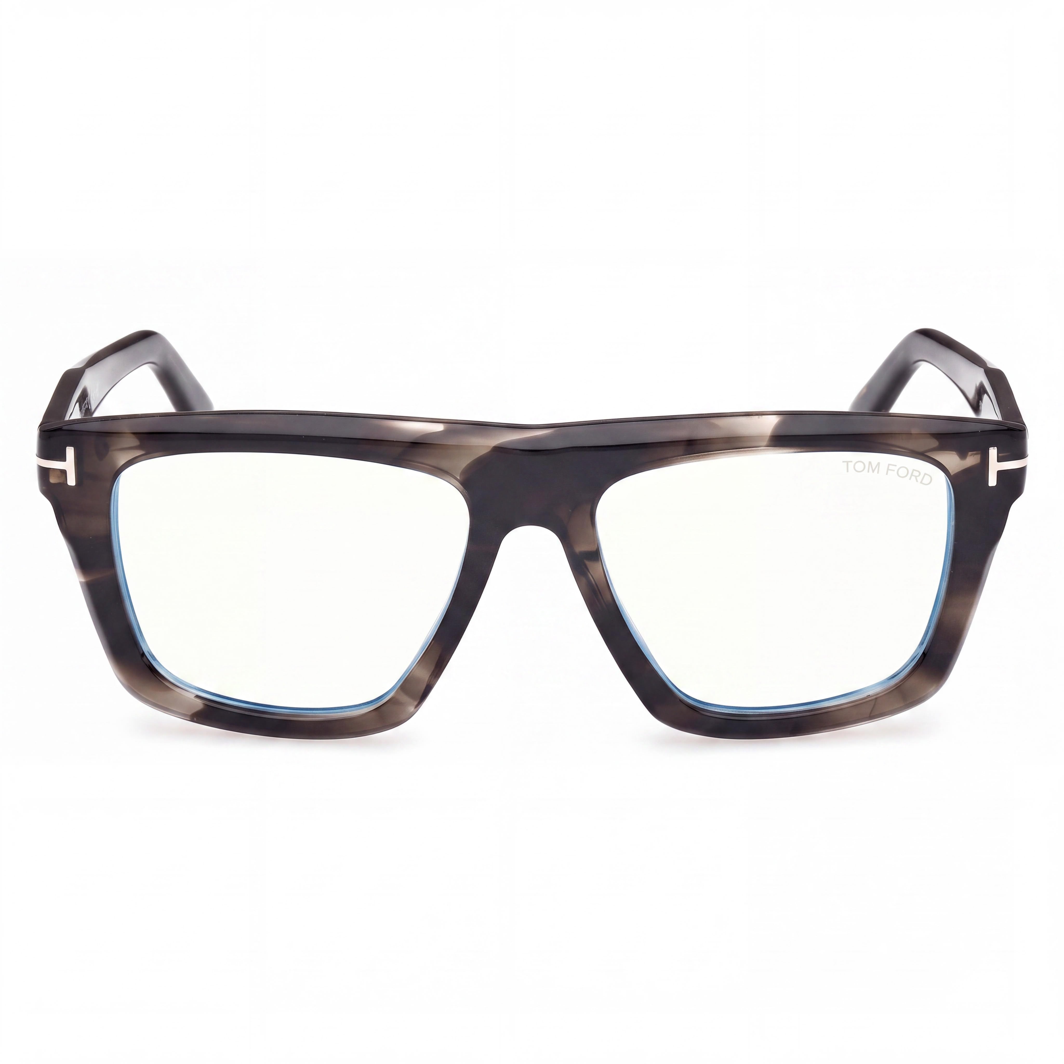 Tom Ford Ft6059-b Unisex Havana Blue Filter Plastic Frame Non-Polarized Black Polycarbonate Lens Sunglasses 54mm, Photo 2