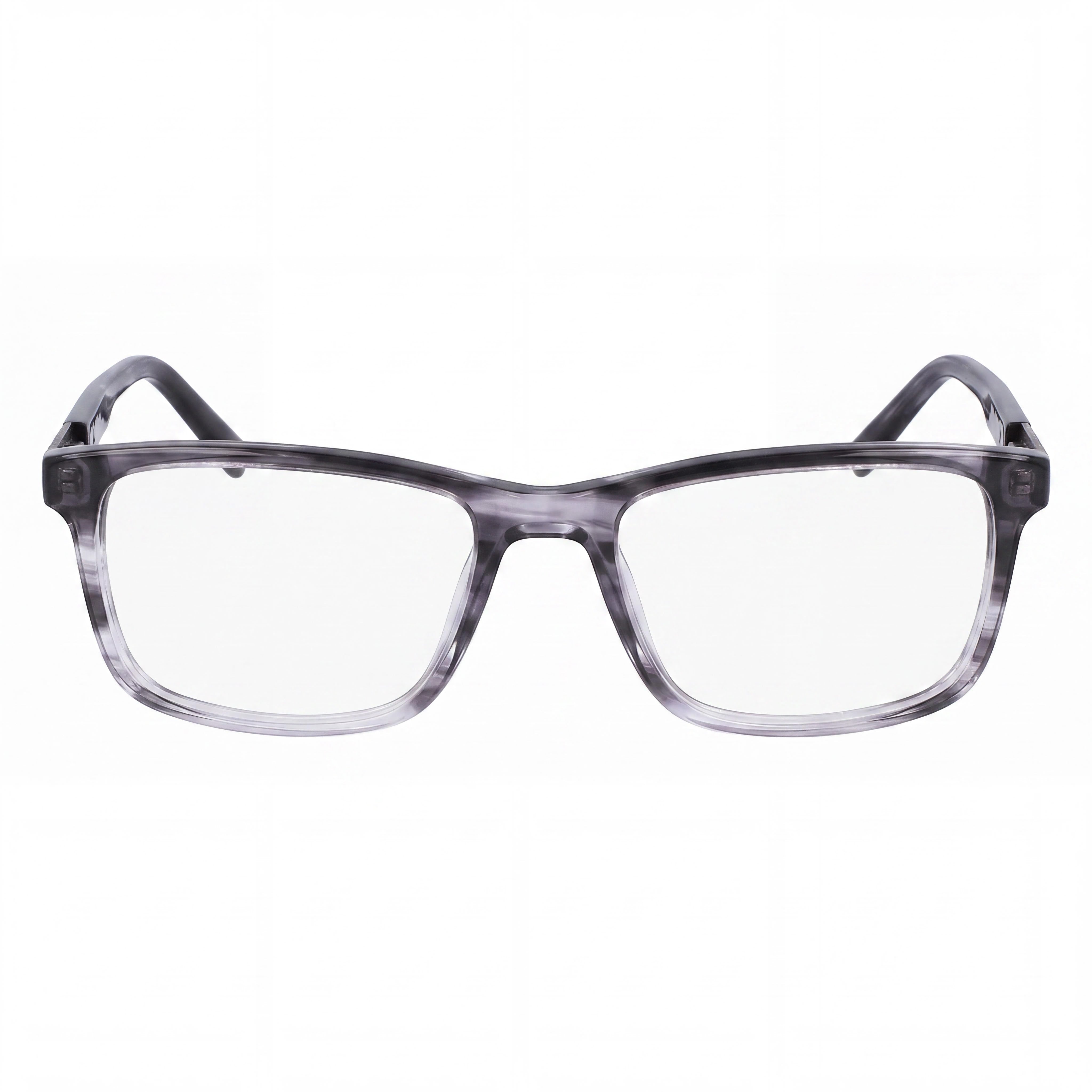Gafas Nautica N8177 para hombre con montura de metal en color cuerno gris oscuro y lentes transparentes de 53 mm, Photo 2