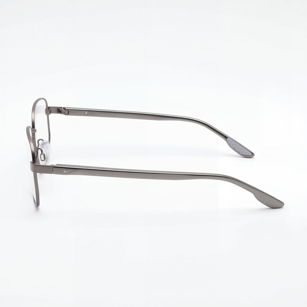 Nike 8400 Geometric Full-Rim Metal Optical Eyeglasses for Men and Women Matte Black Frame 51mm
