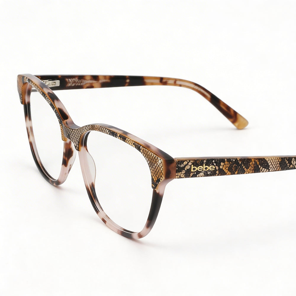 bebe Bb5220 Women’s Eyeglasses Frame in Topaz Lace Acetate, Designed for Prescription Lenses, 55mm Lens Width