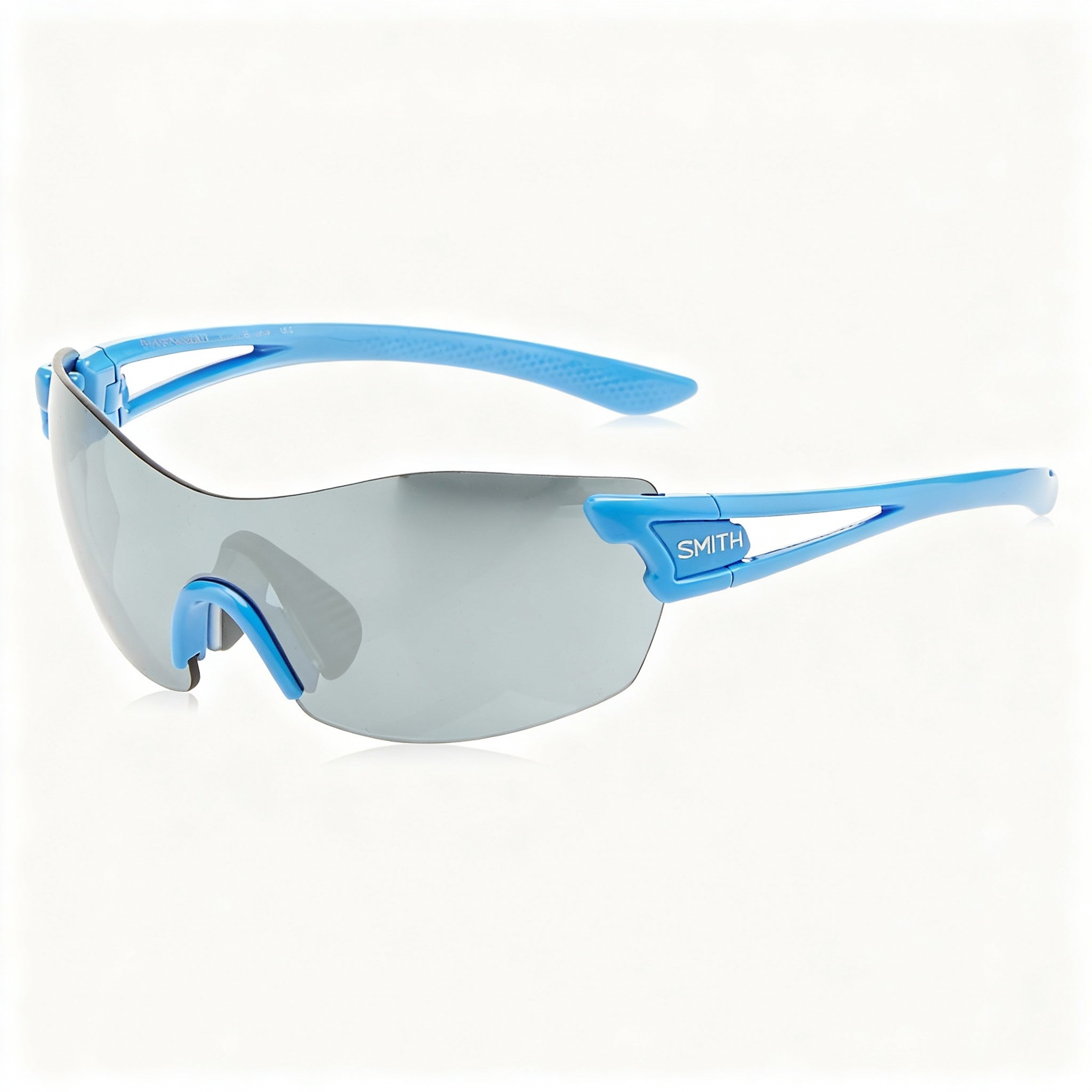 SMITH Pivlock Asana Women's Sunglasses, Blue Blossom Speckled Acetate Frame, Silver Lenses, 99mm, Photo 3