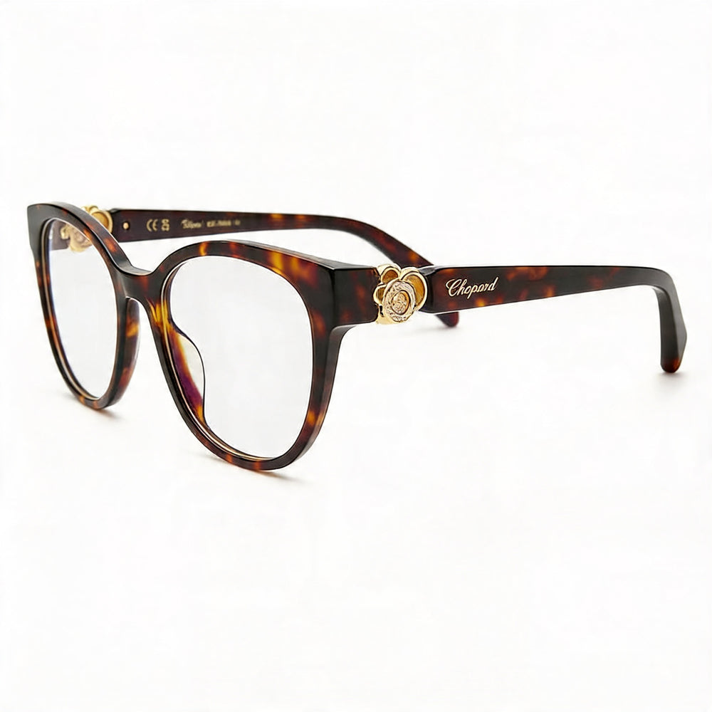 Montura de Gafas Chopard Vch356s de Acetato para Mujer Habana Clásica Brillante 53mm