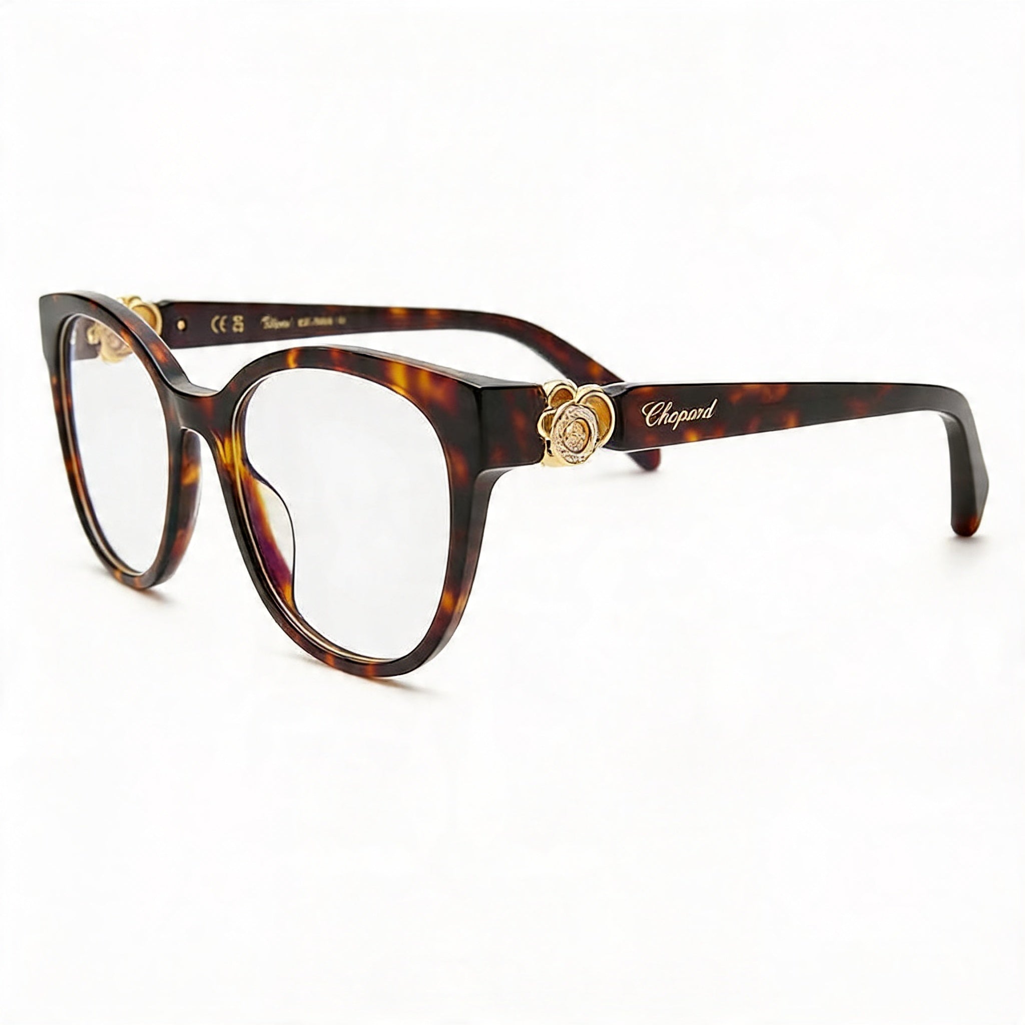 Chopard Vch356s Women's Acetate Eyeglass Frame Shiny Classic Havana 53mm, Photo 1