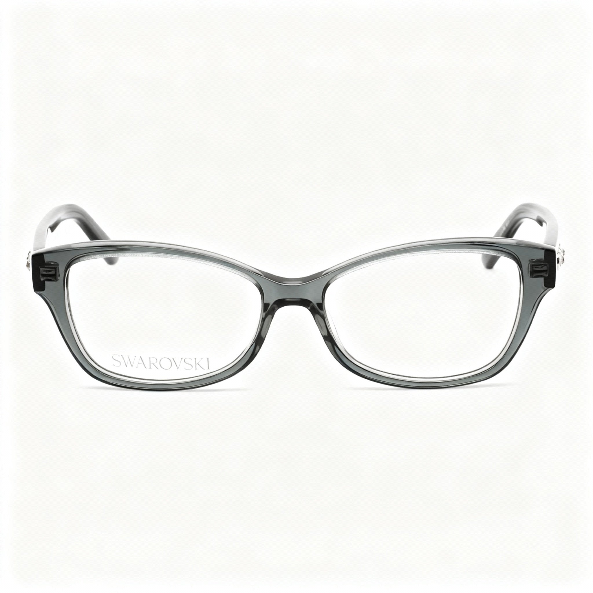 Swarovski SK5430 Women's Cat Eye Full-Rim Plastic Eyeglasses, Grey, Lens 53mm, Bridge 15mm, Temple 140mm, Photo 3