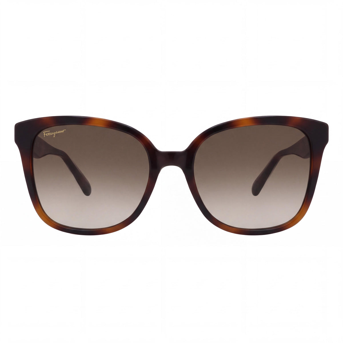 Gafas de sol casuales Salvatore Ferragamo para mujer con montura de plástico de carey y protección UV 400, talla 56, Photo 2