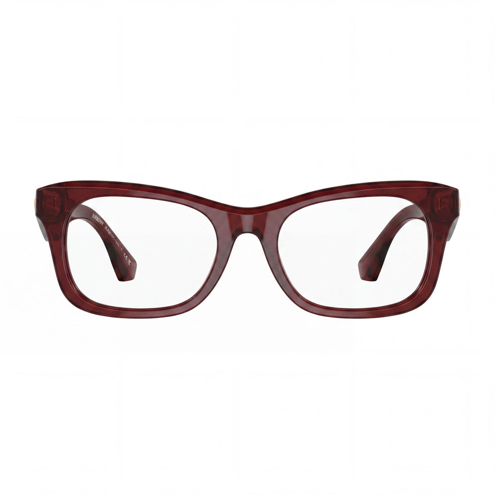 Montura de gafas unisex Burberry Classic Red, rojas - Gafas ópticas listas para graduar con lentes transparentes de demostración