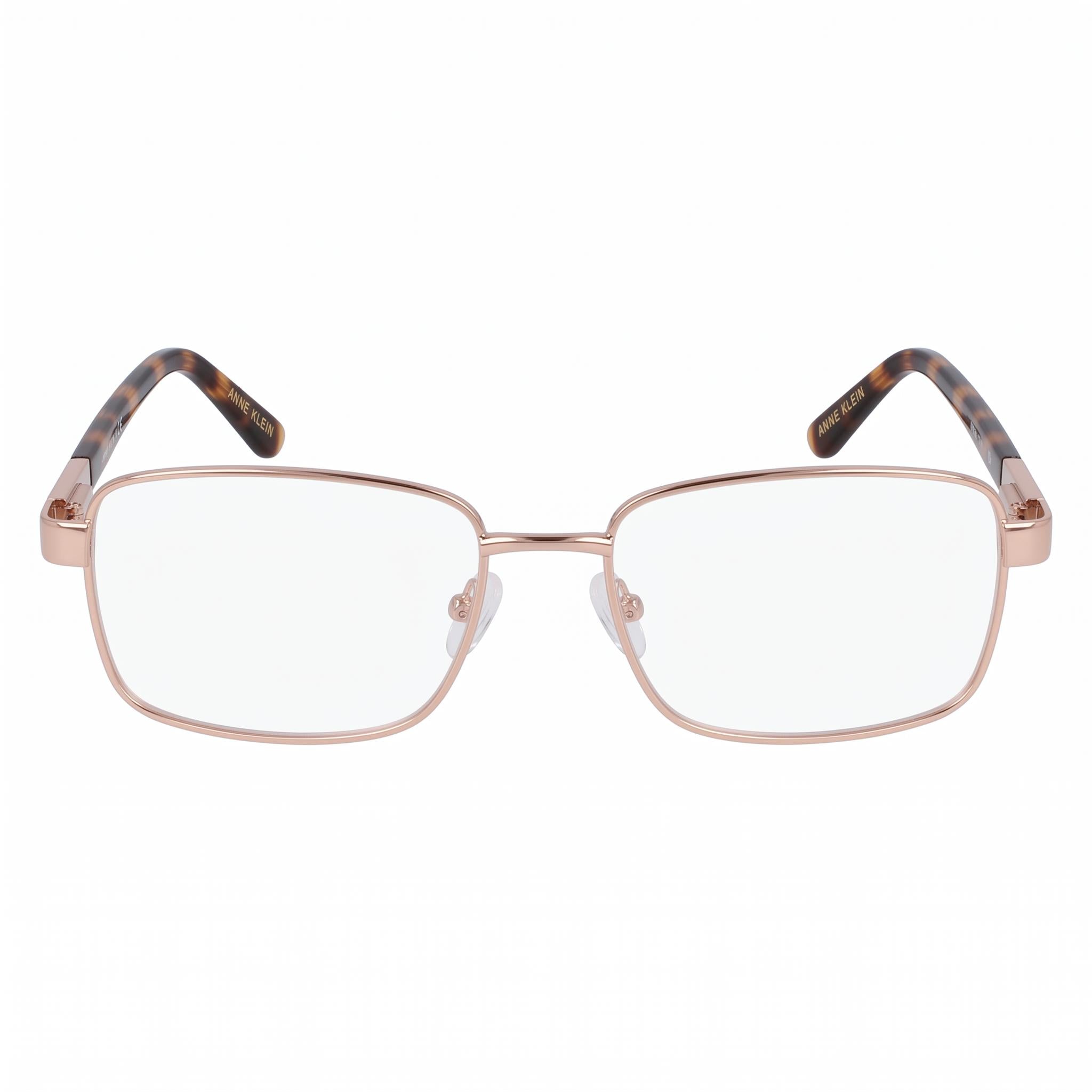 Anne Klein Classic Men’s Rose Gold Acetate Frame Eyeglasses with Multicolor Polycarbonate Lenses 53-15-140mm, Photo 2