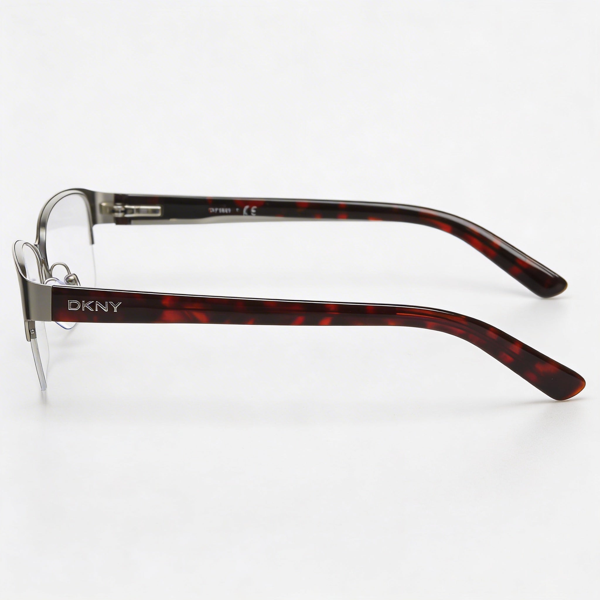 DKNY Women 2015 DY5651 Prescription Eyeglasses with UV, Anti-Scratch, Anti-Reflective Protection, Matte Silver Metal Frame, 53mm, Photo 2