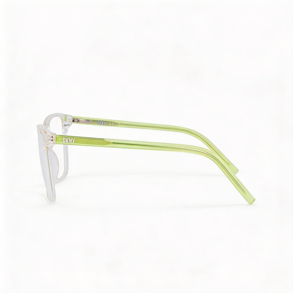 DKNY Dk5052 Women's Eyeglasses with Propionate Frame Material, Crystal Clear Finish, and 53mm Lens Width